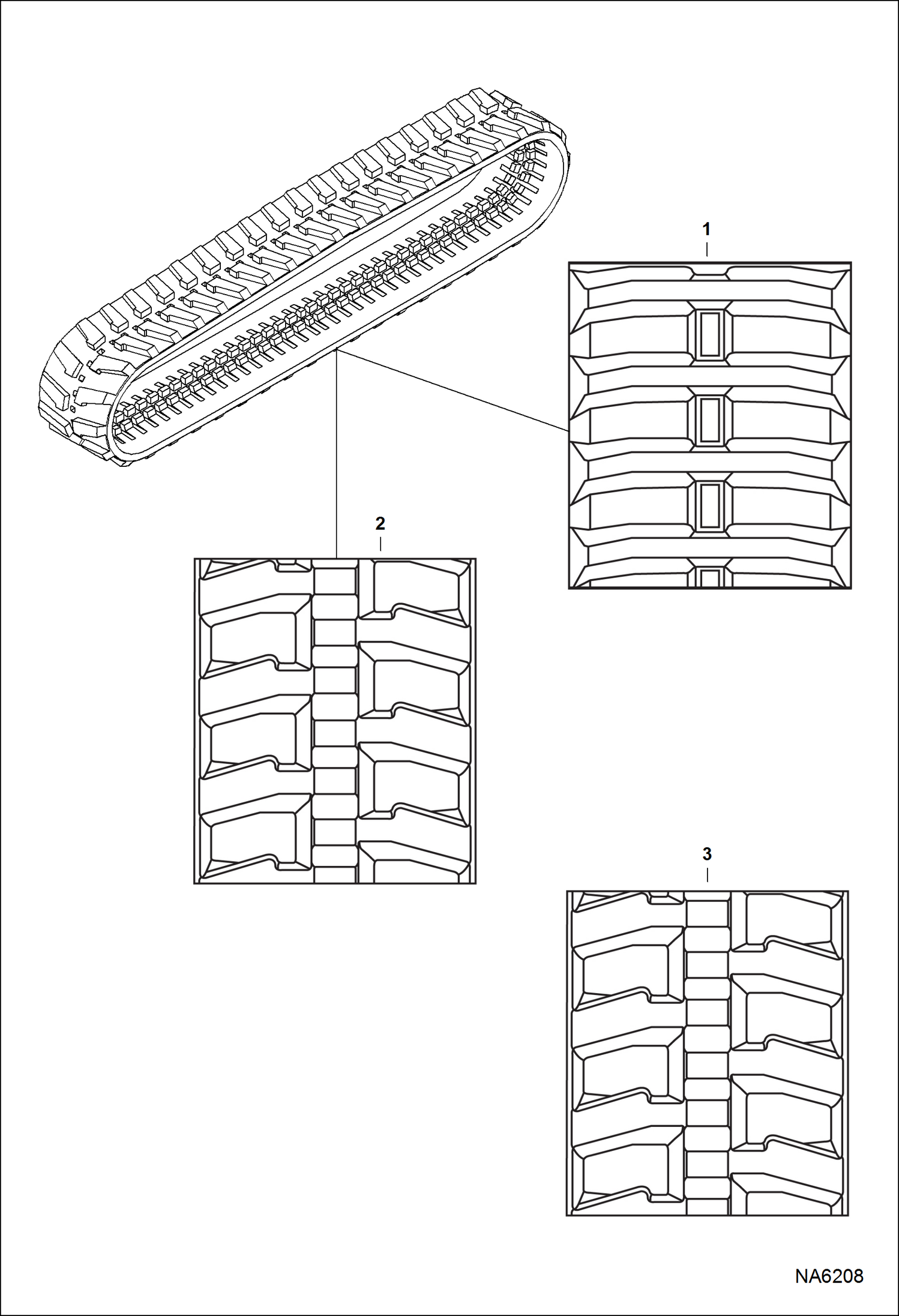 Схема запчастей Bobcat 225 - TRACKS (Rubber) ACCESSORIES & OPTIONS