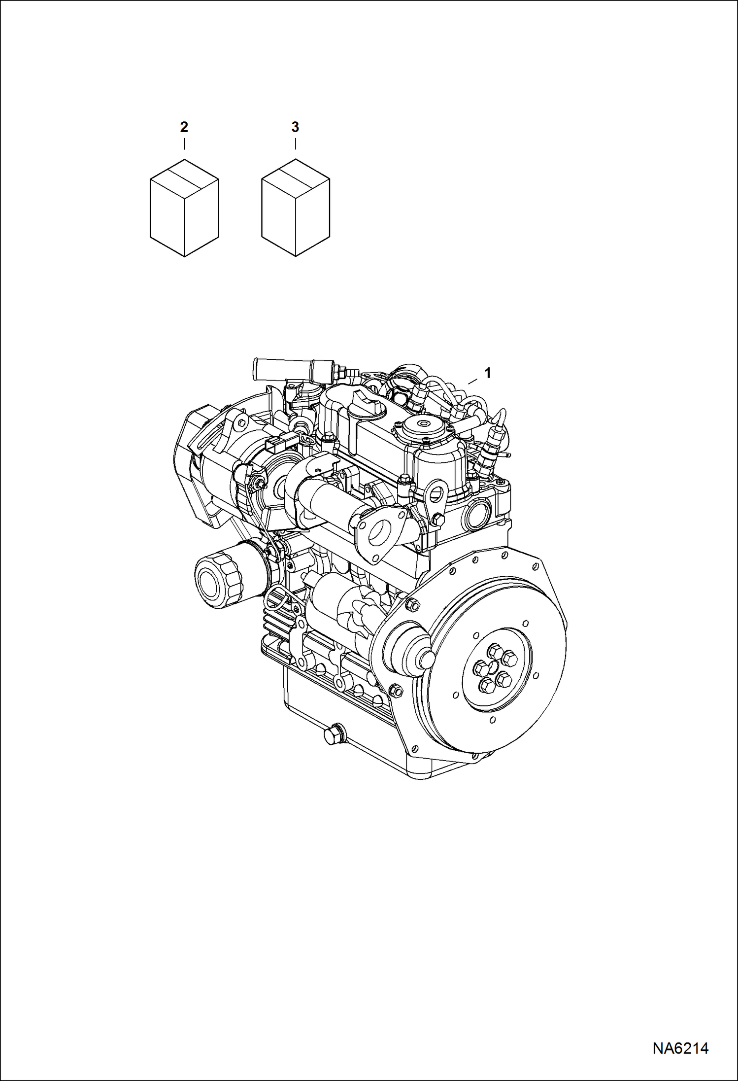 Схема запчастей Bobcat 2200 - ENGINE & GASKET KITS REPLACEMENT ENGINE