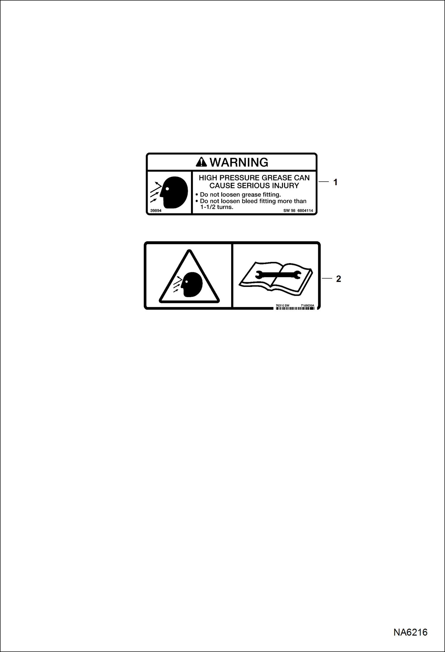 Схема запчастей Bobcat 220 - DECALS (Outside) ACCESSORIES & OPTIONS