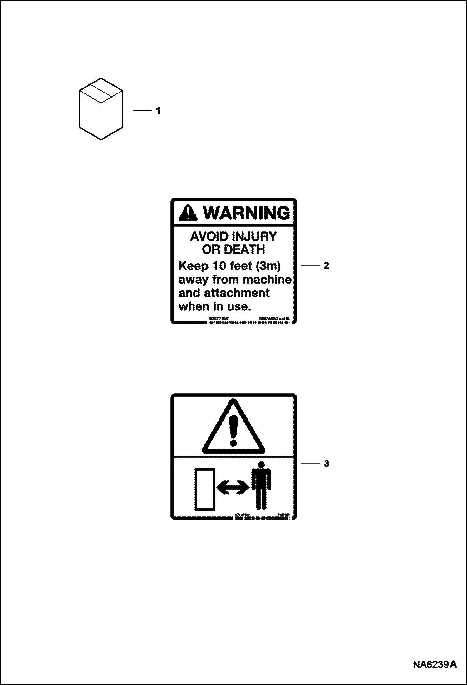 Схема запчастей Bobcat Бульдозеры - DOZER (Decals) (No-Text) (68 2243) (80 2321) (90 2319) Loader