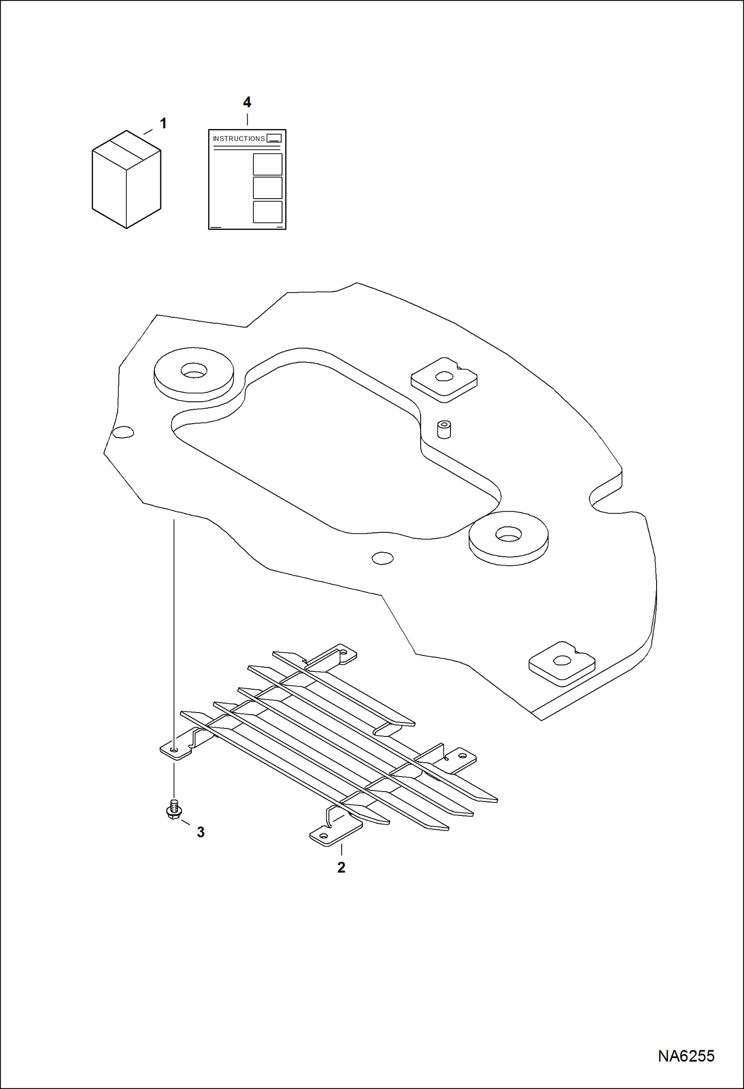 Схема запчастей Bobcat E42 - DEFLECTOR KIT ACCESSORIES & OPTIONS