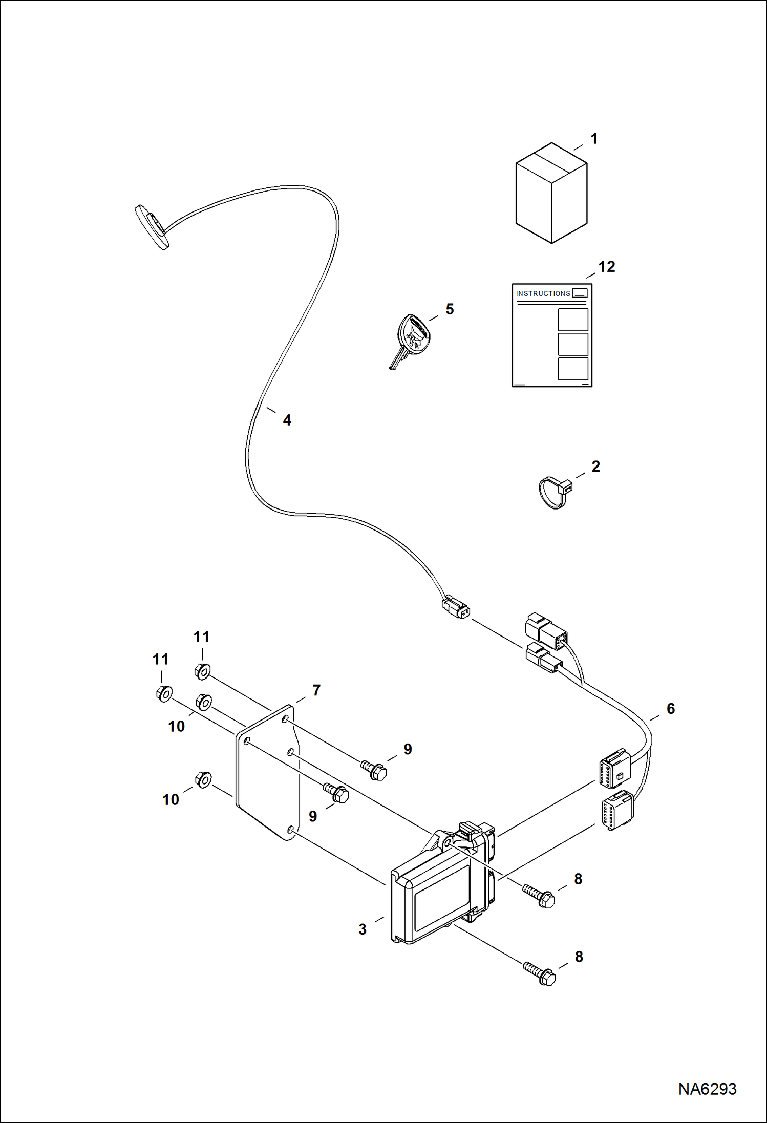 Схема запчастей Bobcat E25 - RADIO FREQUENCY IDENTIFICATION KIT (RFID) ACCESSORIES & OPTIONS