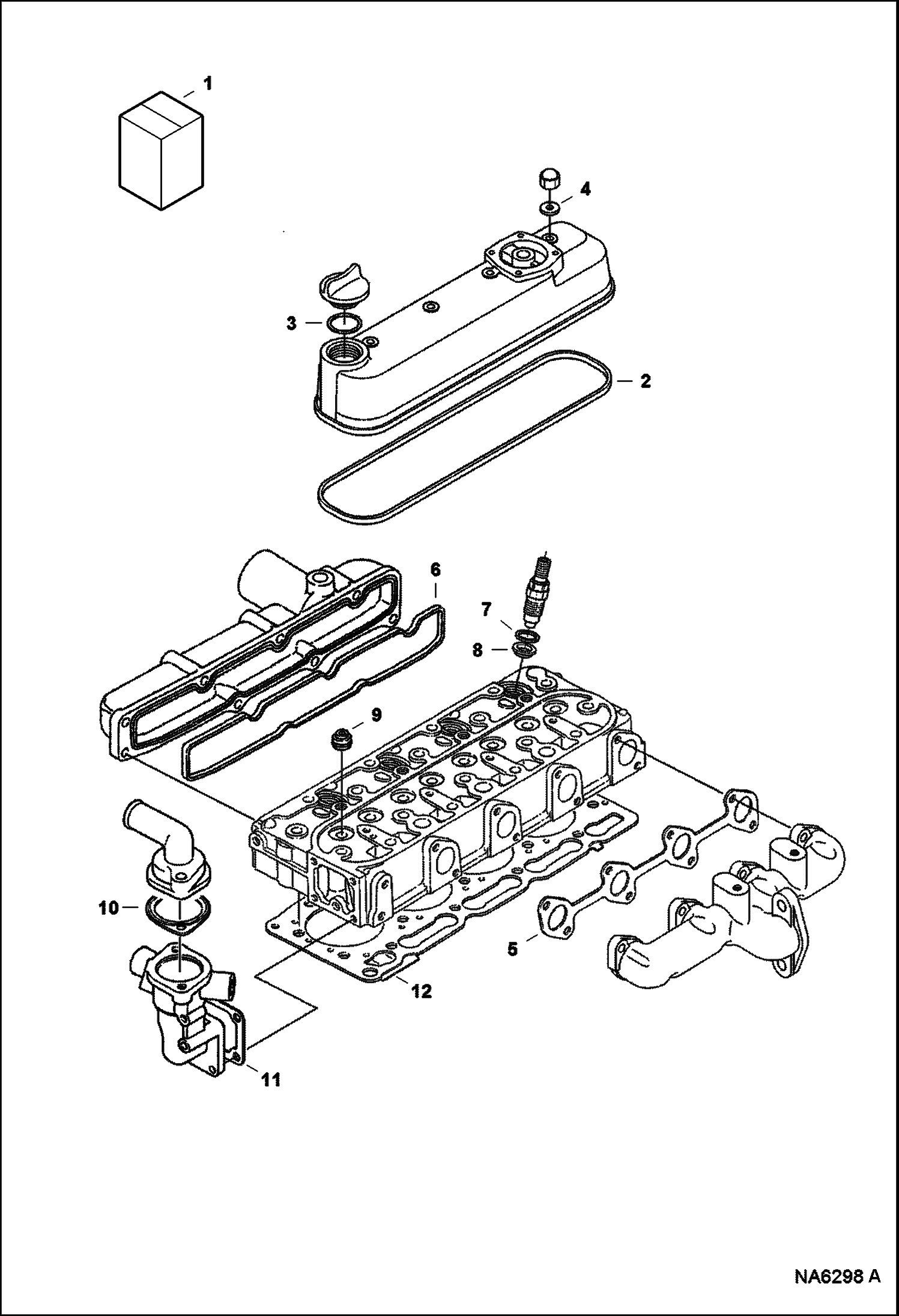 Схема запчастей Bobcat S-Series - UPPER GASKET KIT REPLACEMENT ENGINE