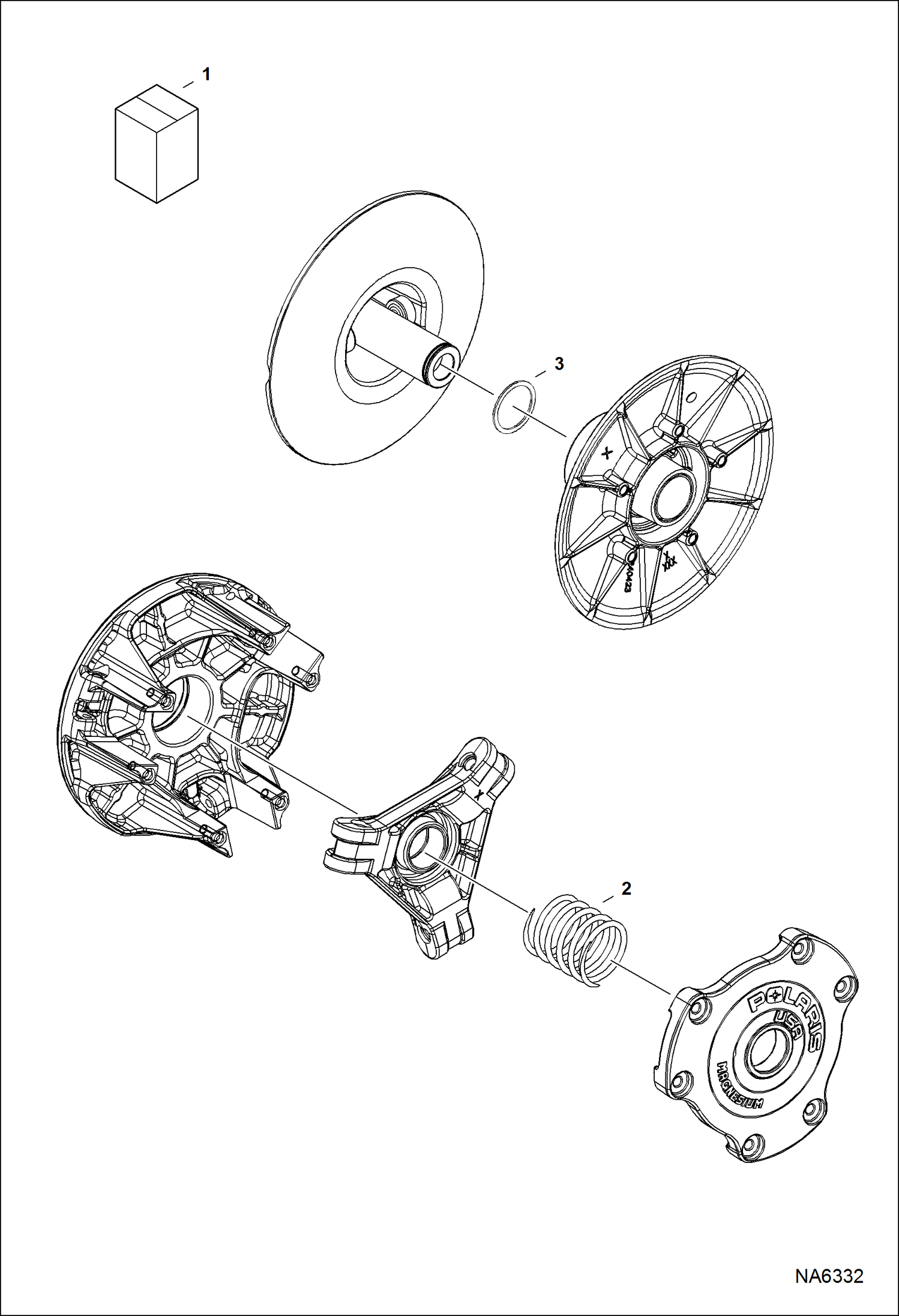 Схема запчастей Bobcat 3400 - CLUTCH SPRING KIT DRIVE TRAIN