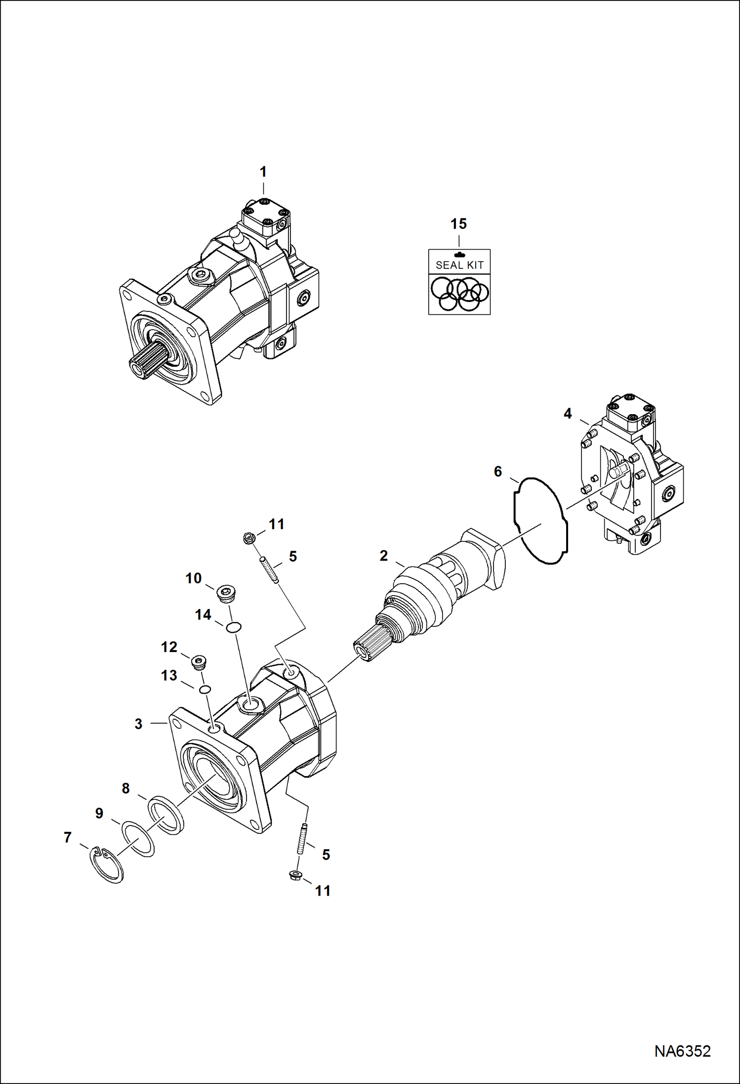 Схема запчастей Bobcat FORESTRY CUTTER - FORESTRY CUTTER (Motor) (FRC50 ATSY) (FRC60 ATV1) Loader