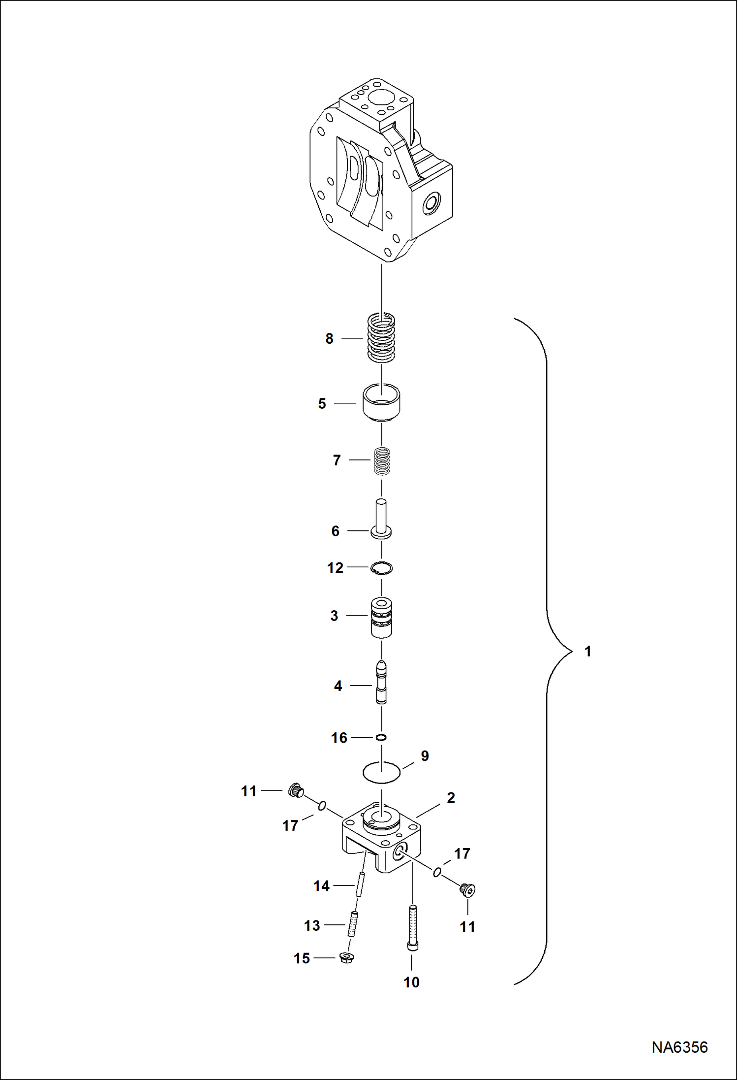 Схема запчастей Bobcat FORESTRY CUTTER - FORESTRY CUTTER (Motor Control Housing) (FRC50 ATSY) (FRC60 ATV1) Loader