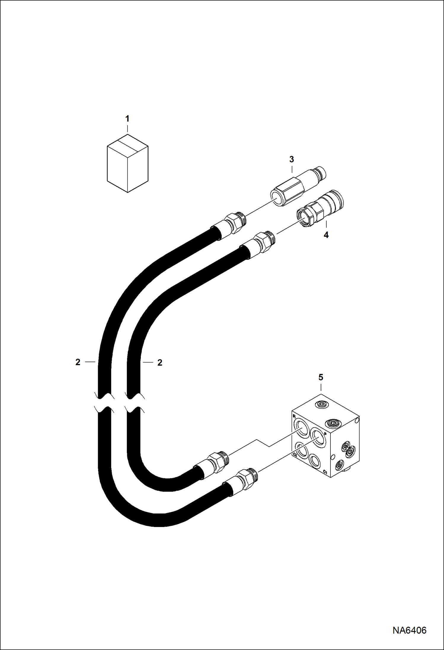 Схема запчастей Bobcat PLATE COMPACTORS - PLATE COMPACTOR (Hose Kit) (PCF34 AW3H) (PCF64 AVNY) Экскаваторы