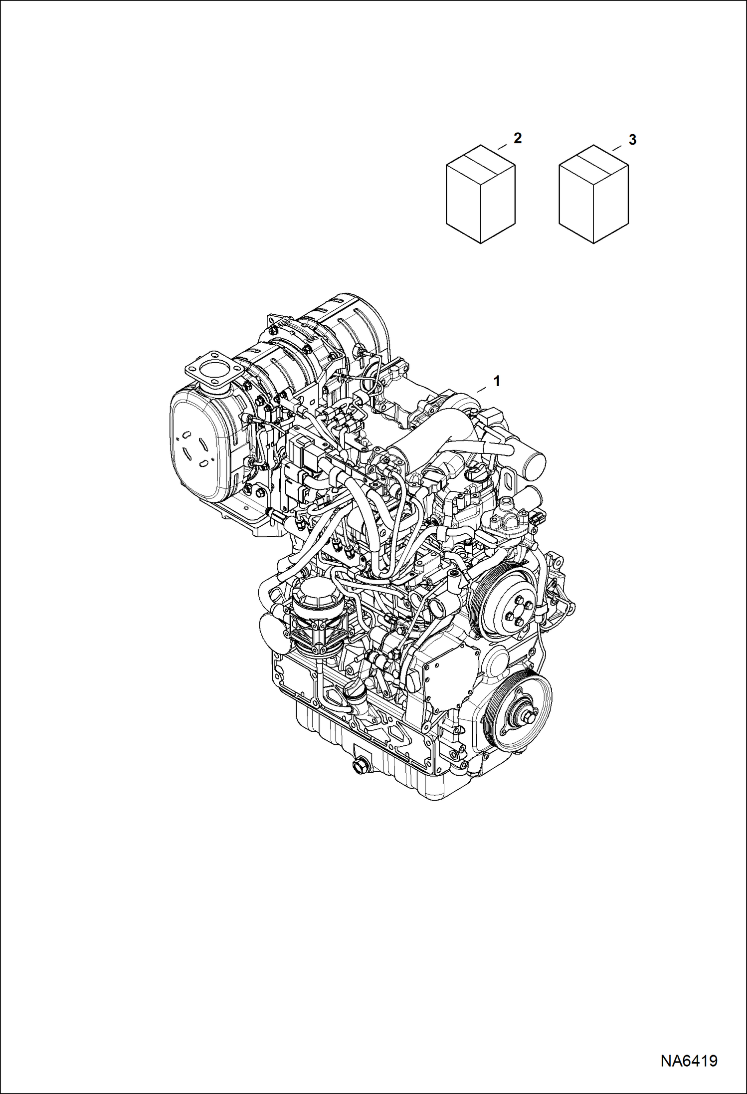 Схема запчастей Bobcat A-Series - ENGINE & GASKET KITS POWER UNIT