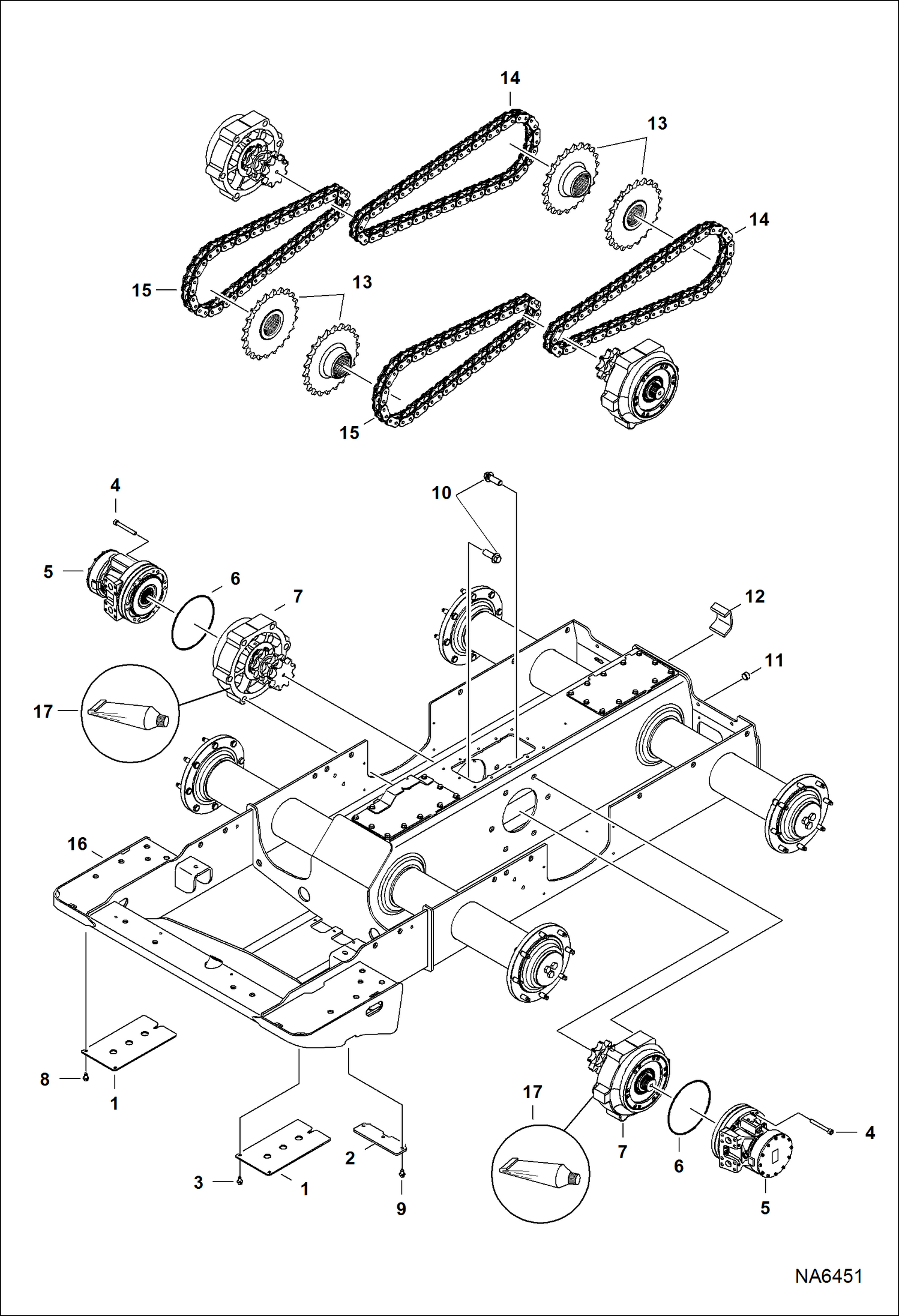 Схема запчастей Bobcat S-Series - DRIVE TRAIN DRIVE TRAIN