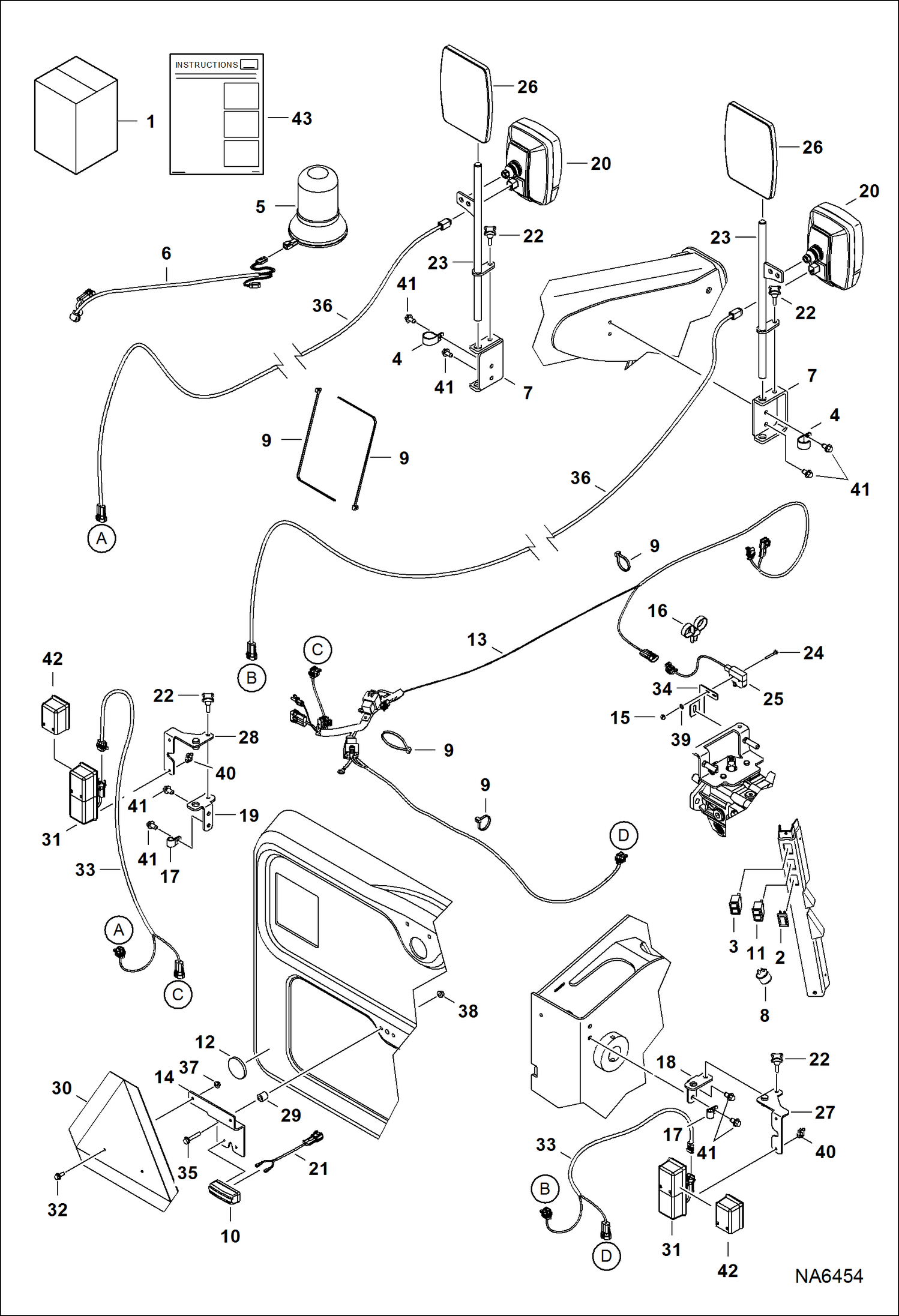 Схема запчастей Bobcat S-Series - EUROPEAN ACCESSORIES (Road Kit) ACCESSORIES & OPTIONS