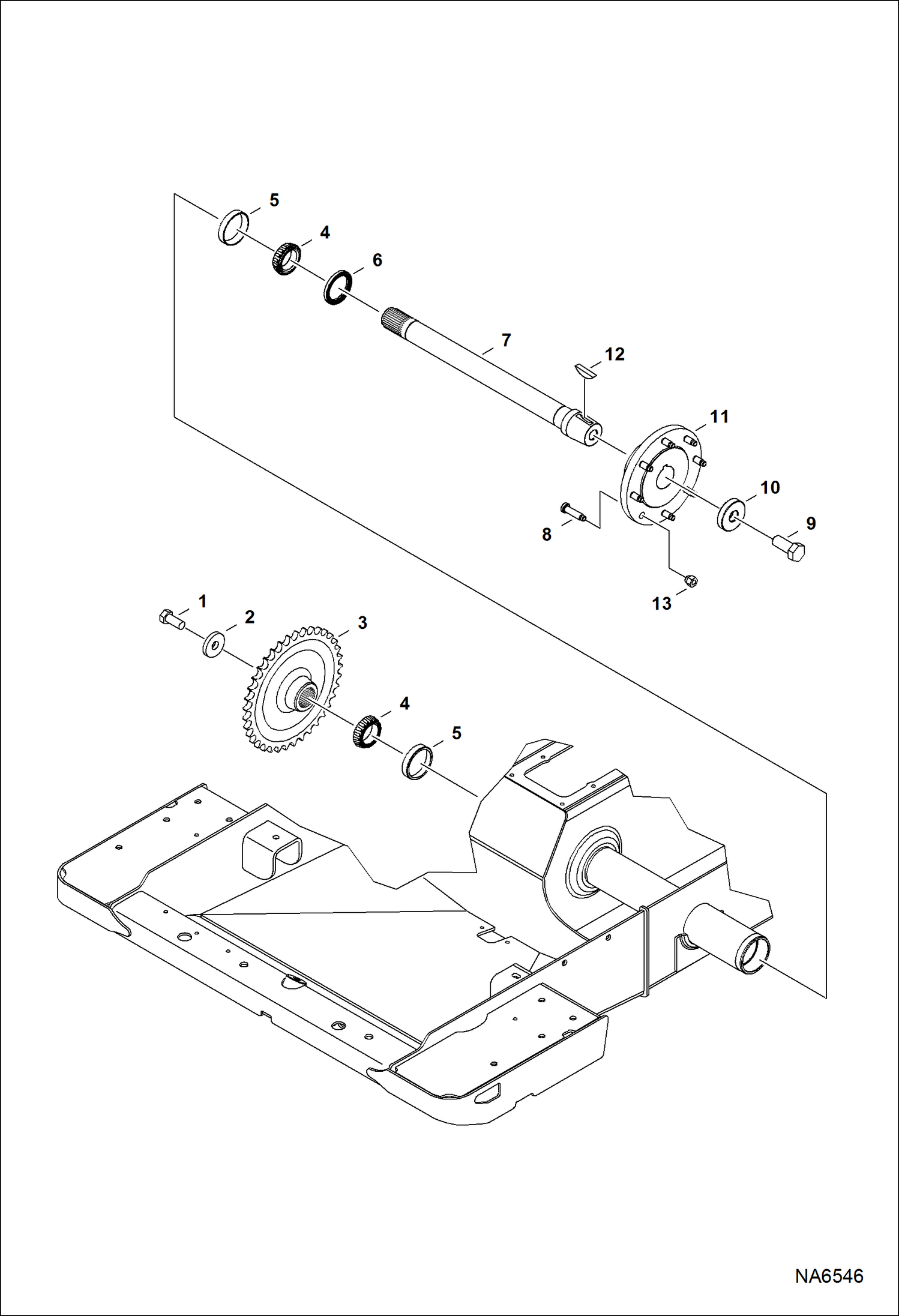 Схема запчастей Bobcat S-Series - AXLE DRIVE TRAIN