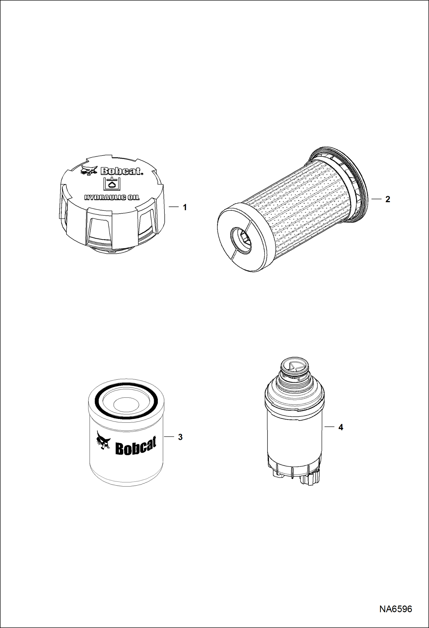 Схема запчастей Bobcat S-Series - SCHEDULED MAINTENANCE ITEMS (Every 500 Hours) MAINTENANCE ITEMS