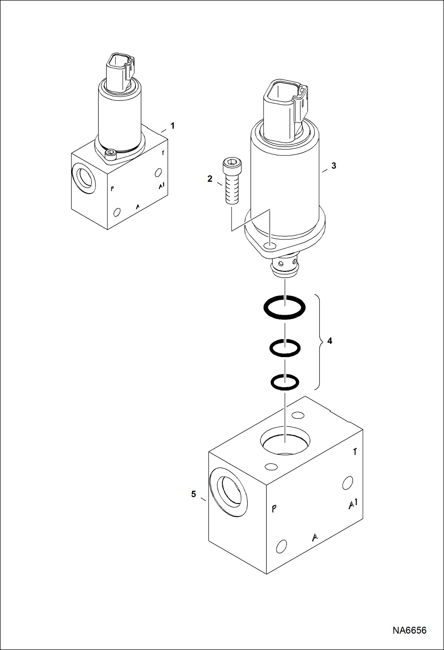 Схема запчастей Bobcat S-Series - 2-SPEED VALVE HYDROSTATIC SYSTEM