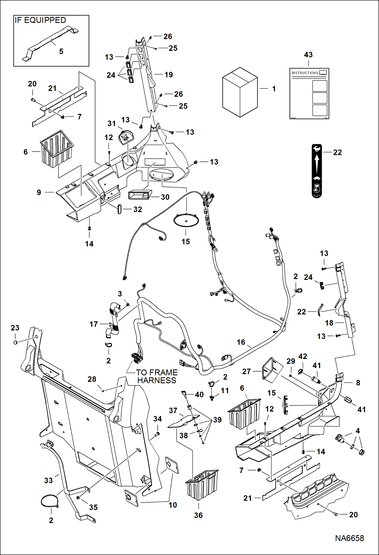 Схема запчастей Bobcat S-Series - DELUXE INTERIOR KIT ACCESSORIES & OPTIONS