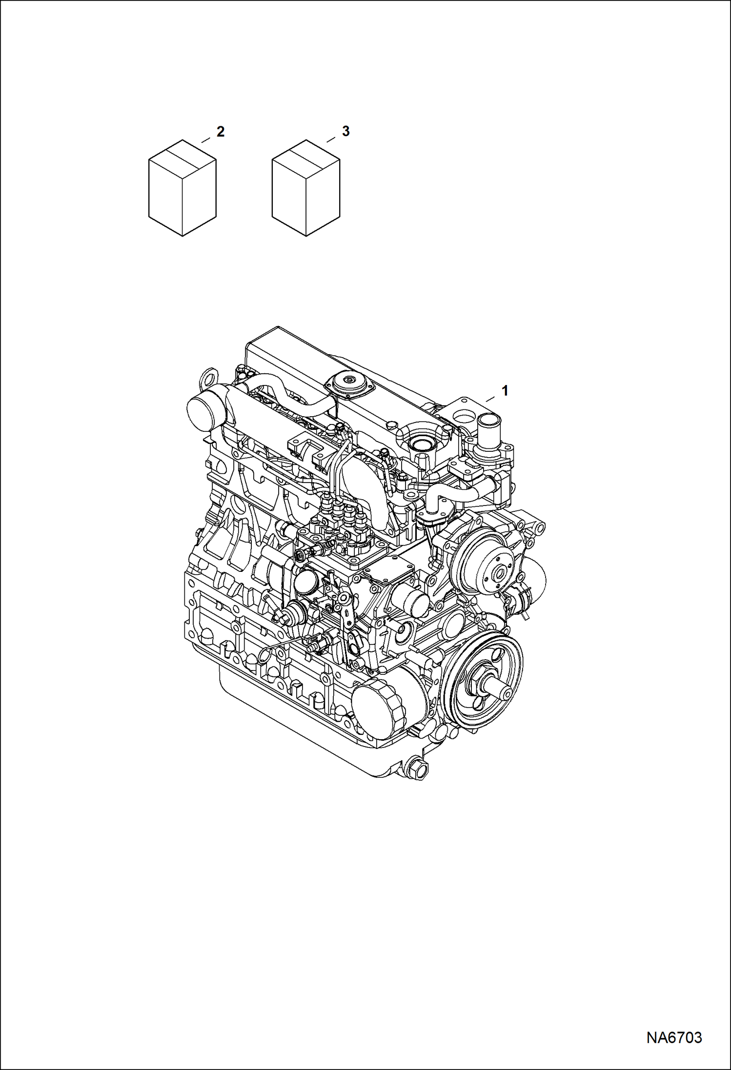 Схема запчастей Bobcat S-Series - ENGINE & GASKET KITS POWER UNIT