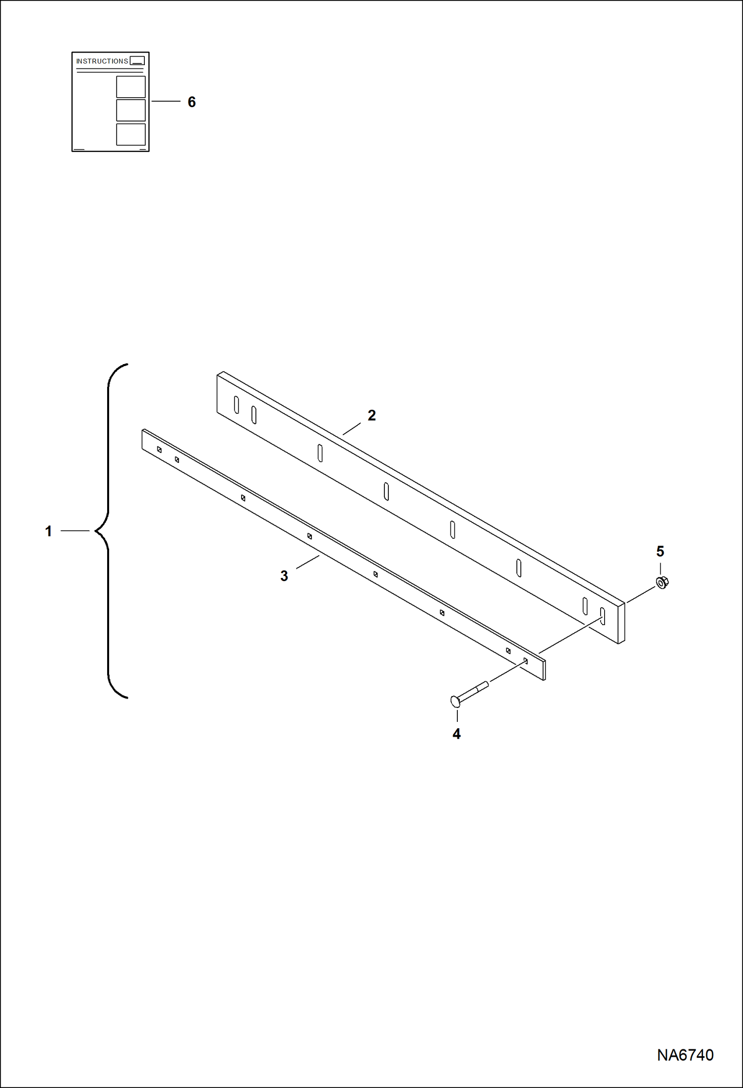 Схема запчастей Bobcat SNOW BLADE - SNOW BLADE (Cutting Edge Kits) (Rubber & Poly) (69 AZGJ) Универсальный мини-грузовик