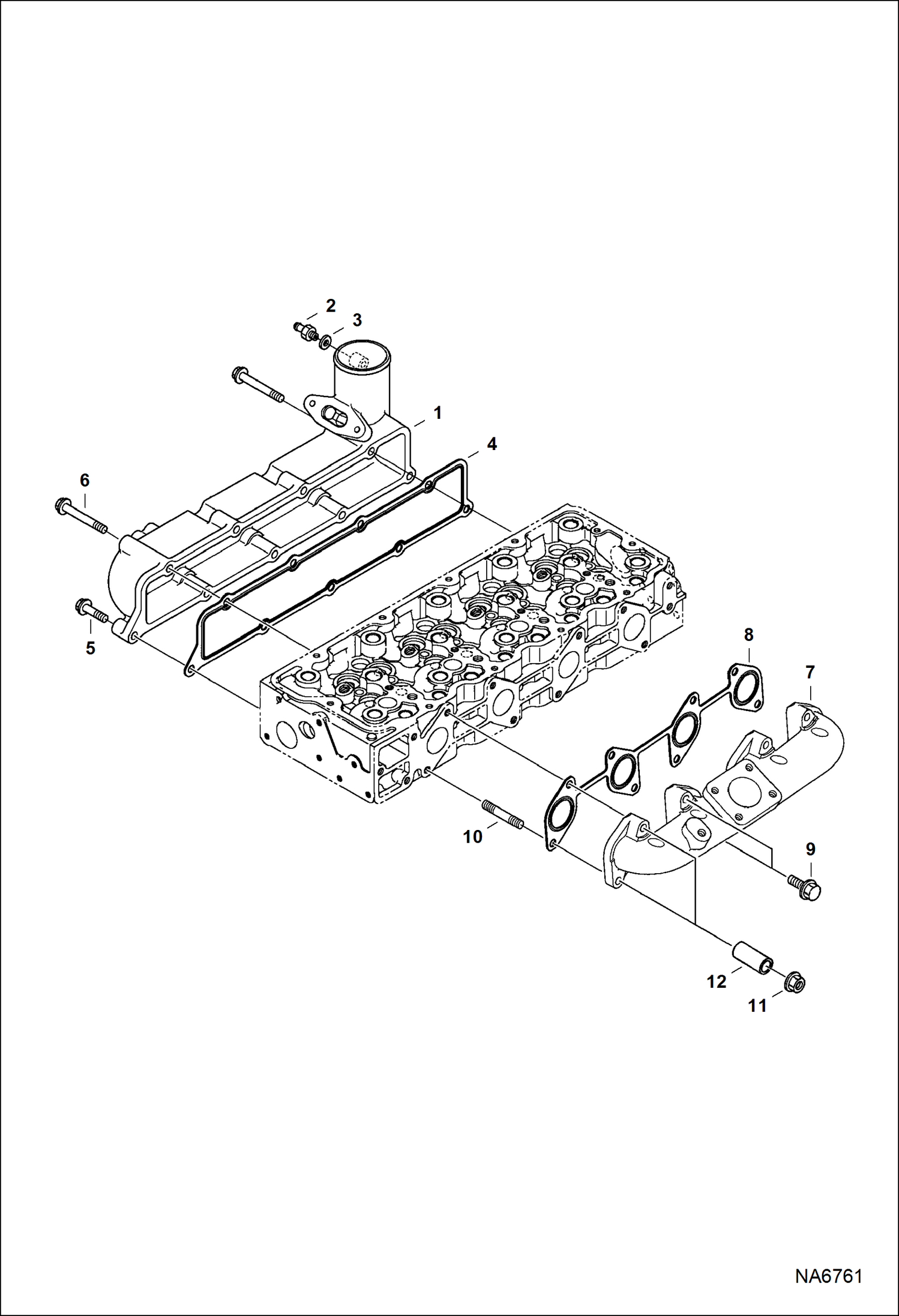 Схема запчастей Bobcat S-Series - MANIFOLDS POWER UNIT