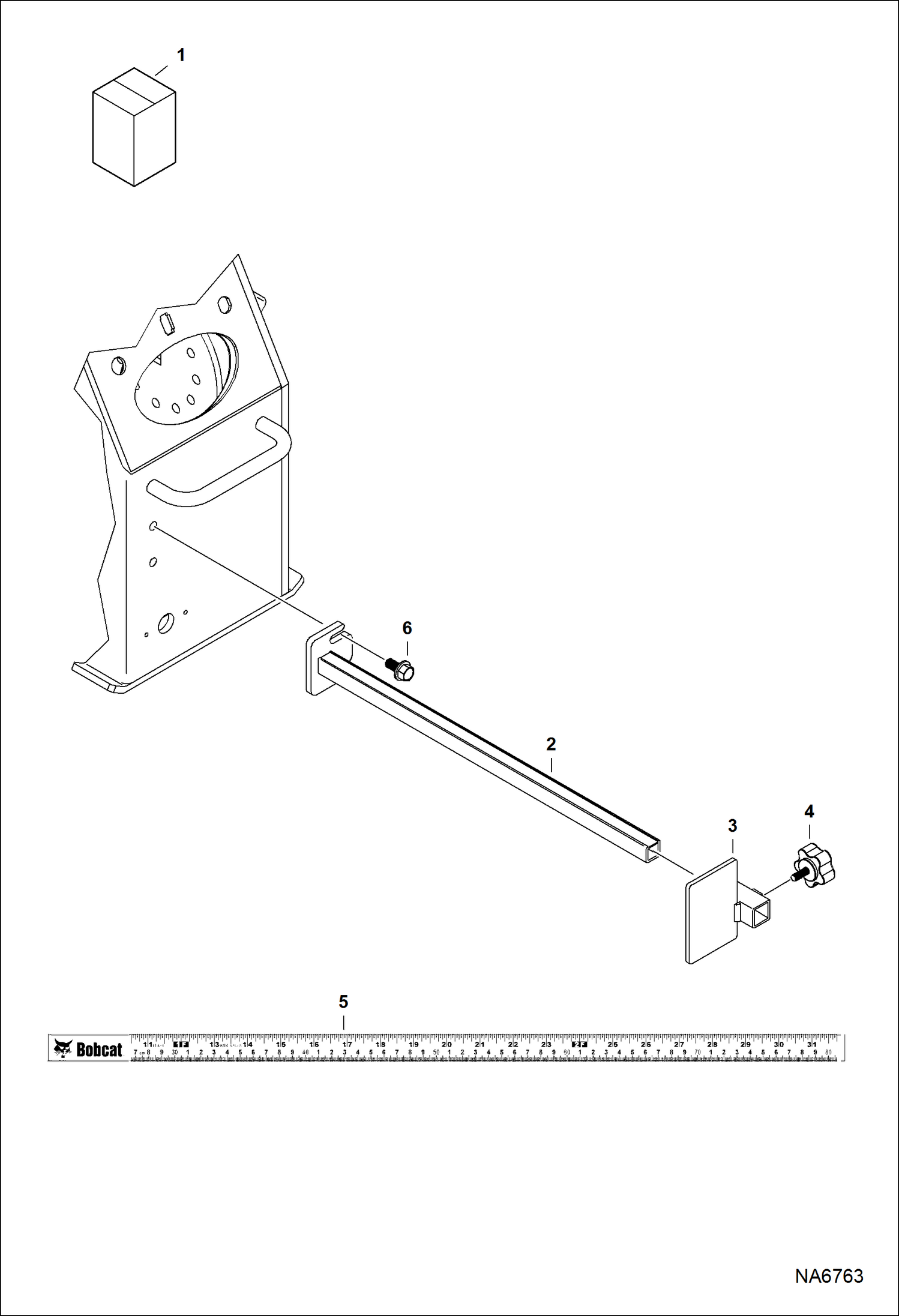 Схема запчастей Bobcat REBAR BENDER - REBAR BENDER (Rebar Stop Kit) (AZHN) Loader