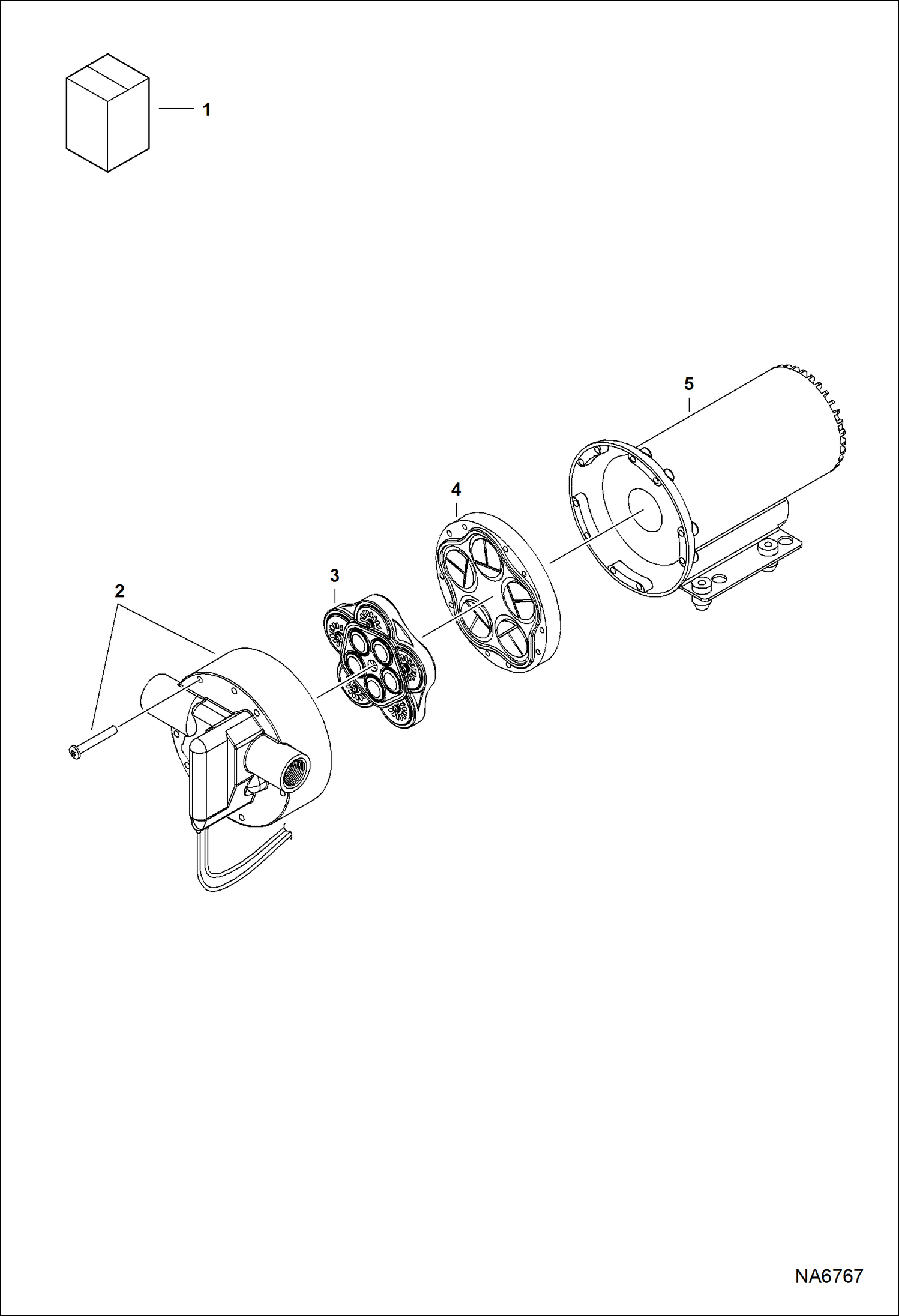 Схема запчастей Bobcat SPRAYER - SPRAYER (Electric Water Pump) (60 gal B133) Универсальный мини-грузовик