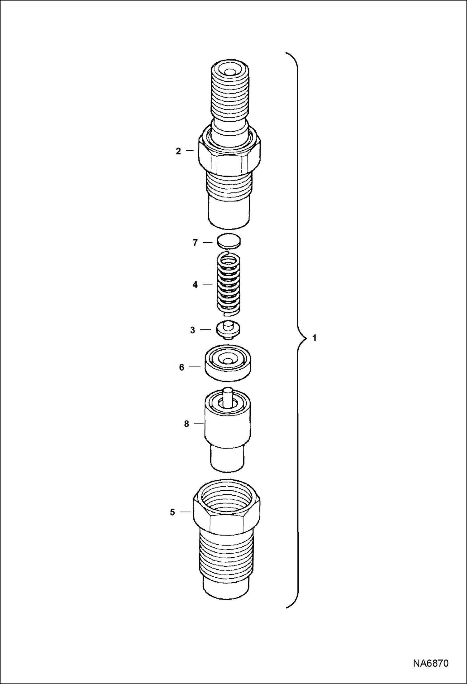 Схема запчастей Bobcat ASPHALT HEATER & GENERATOR - ASPHALT HEATER & GENERATOR (Engine) (Nozzle) Loader