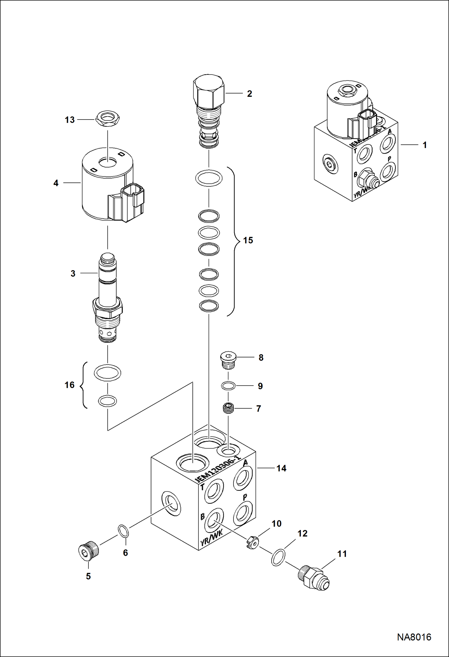 Схема запчастей Bobcat REBAR BENDER - REBAR BENDER (Manifold Valve) (AZHN) Loader