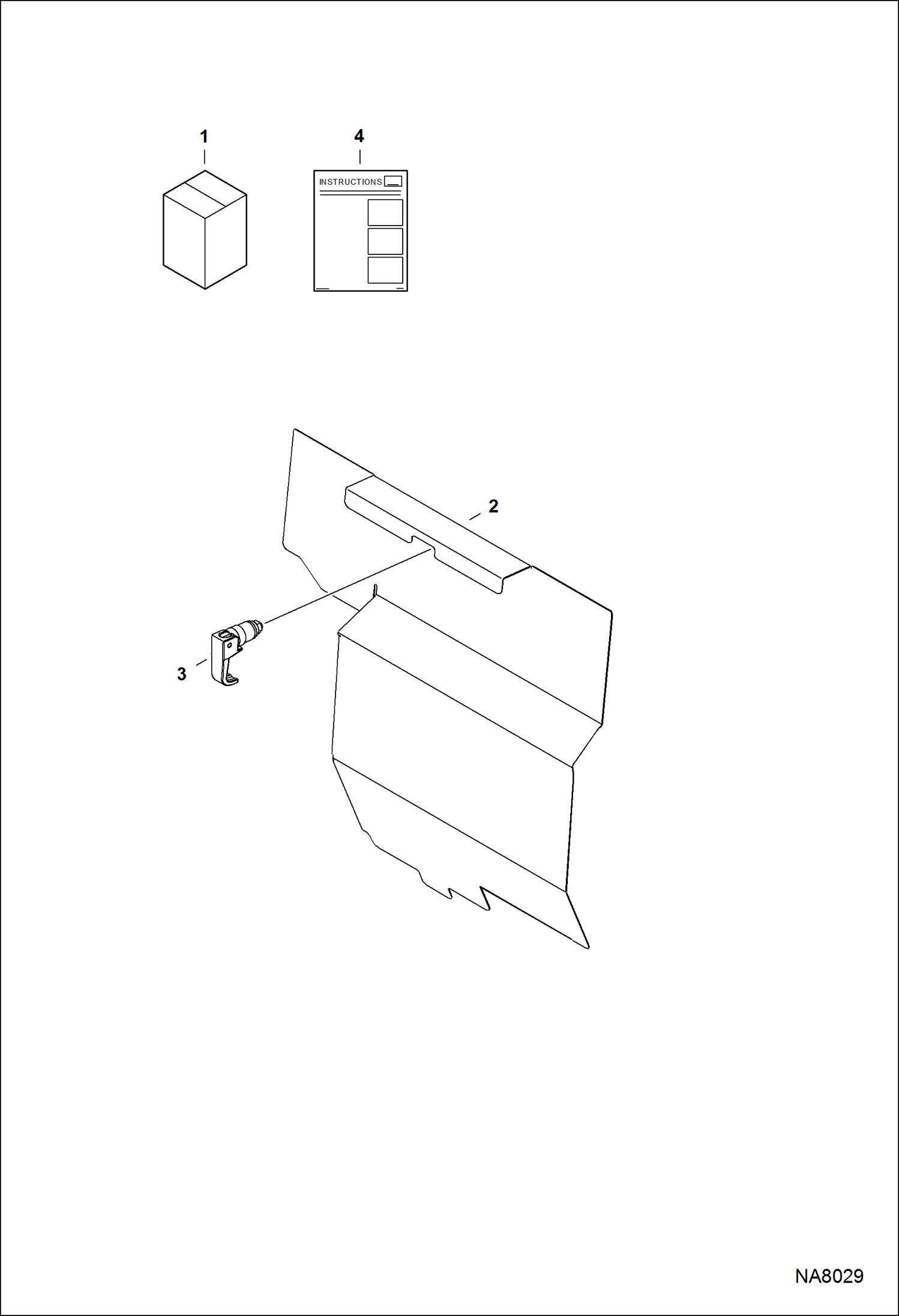 Схема запчастей Bobcat 3650 - DEBRIS SCREEN KIT ACCESSORIES & OPTIONS