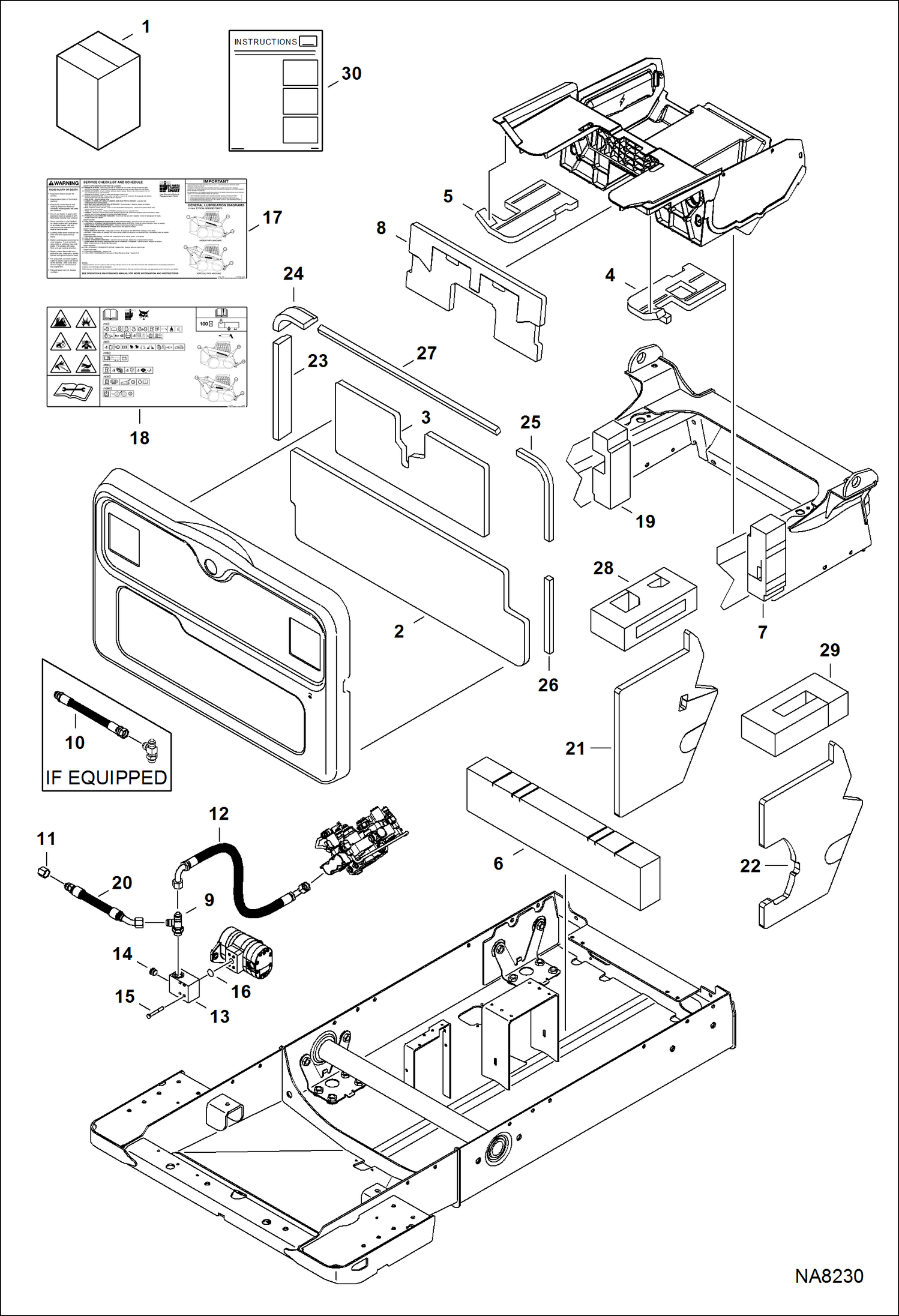 Схема запчастей Bobcat T-Series - SOUND/NOISE REDUCTION KIT ACCESSORIES & OPTIONS