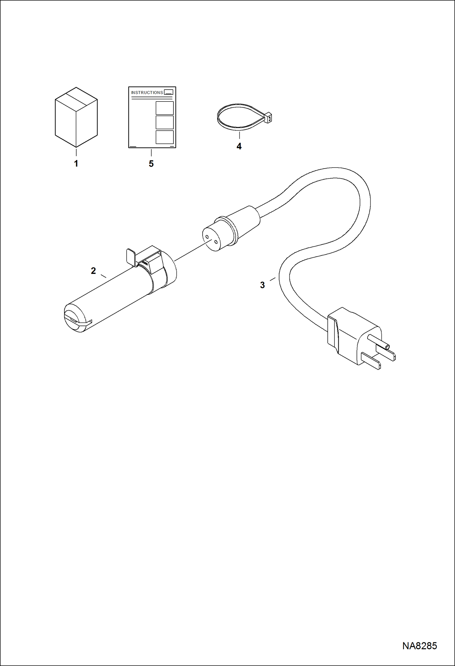 Схема запчастей Bobcat S-Series - BLOCK HEATER (Engine) ACCESSORIES & OPTIONS