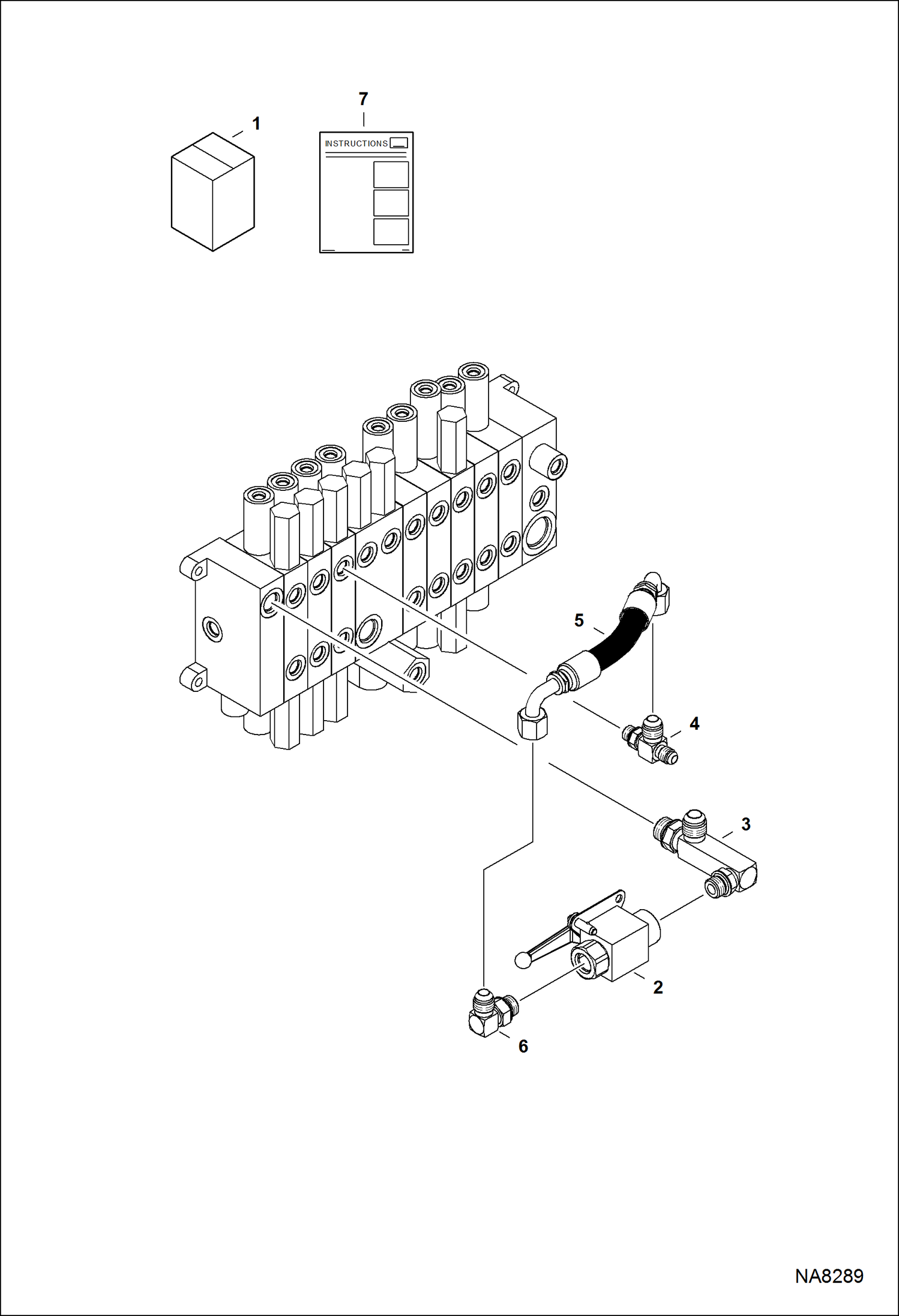 Схема запчастей Bobcat E32 - DIRECT TO TANK KIT (S/N A94H17001 & Above, AC2N15001 & Above) ACCESSORIES & OPTIONS