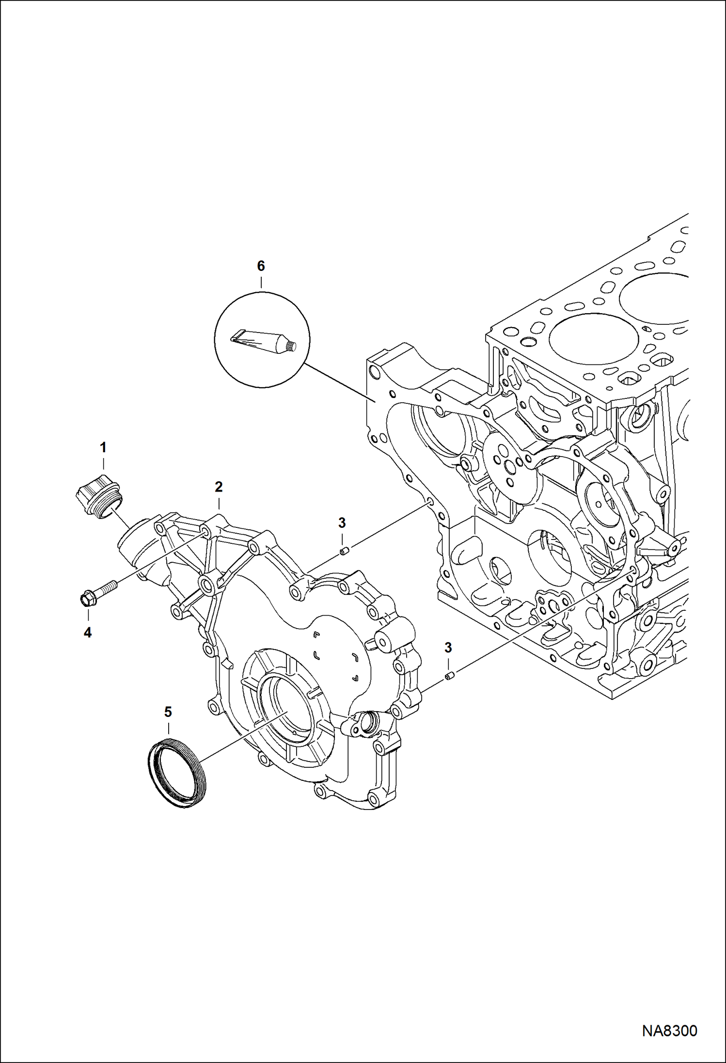 Схема запчастей Bobcat S-Series - GEARCASE POWER UNIT