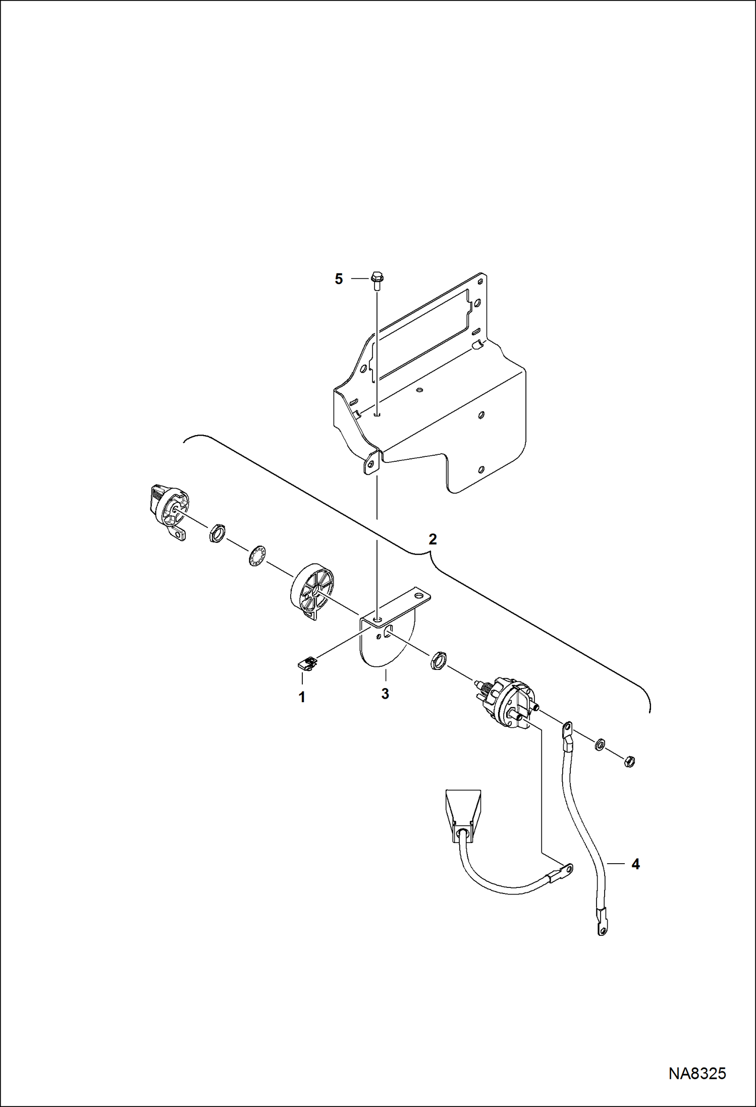 Схема запчастей Bobcat E32 - BATTERY DISCONNECT (S/N A94H11001 - 16999, AC2N1001 - 14999) ACCESSORIES & OPTIONS