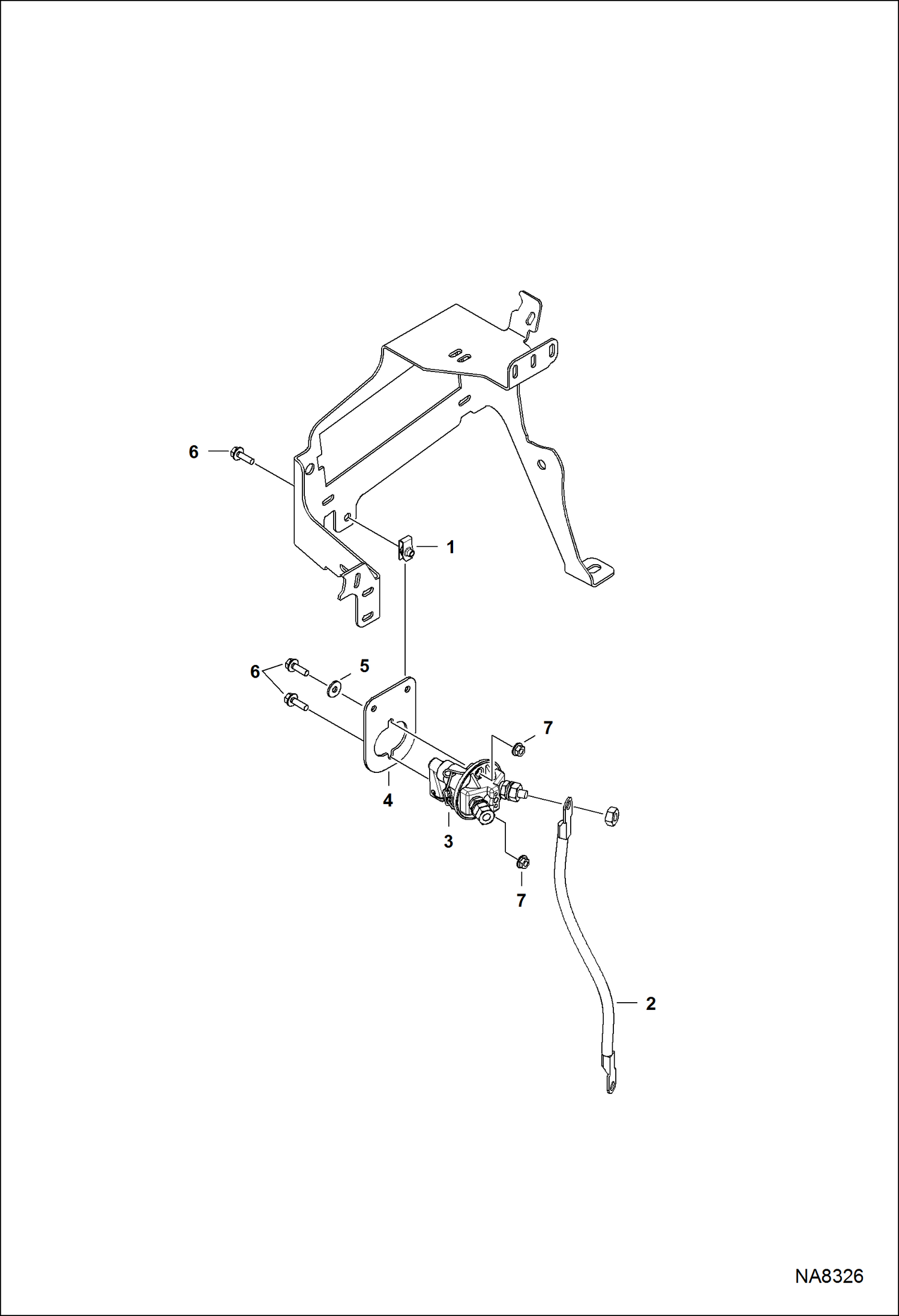 Схема запчастей Bobcat E32 - BATTERY DISCONNECT (S/N A94H17001 & Above, AC2N15001 & Above) ACCESSORIES & OPTIONS