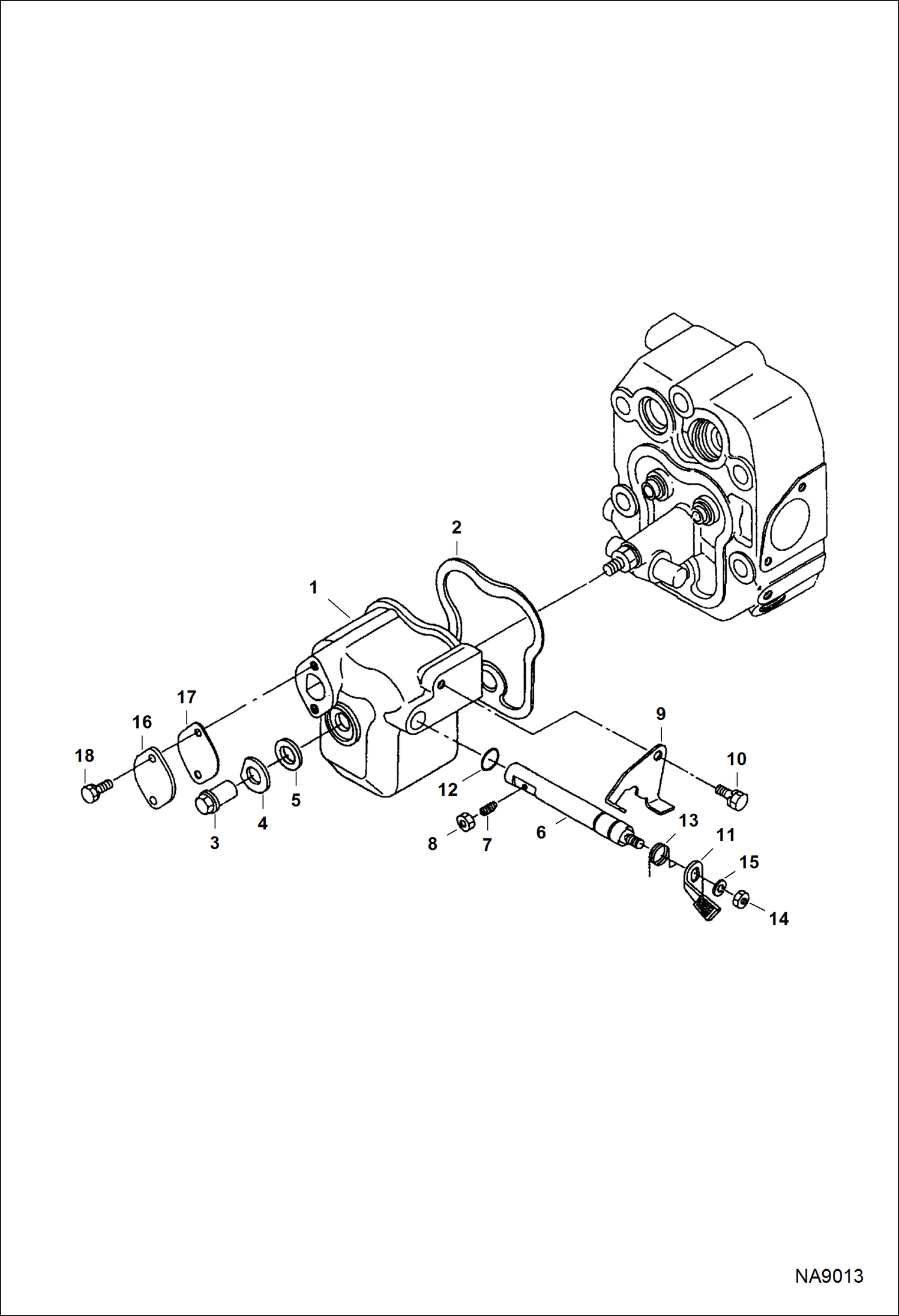 Схема запчастей Bobcat DOUBLE DRUM ROLLER - ENGINE (Cylinder Cover) POWER UNIT