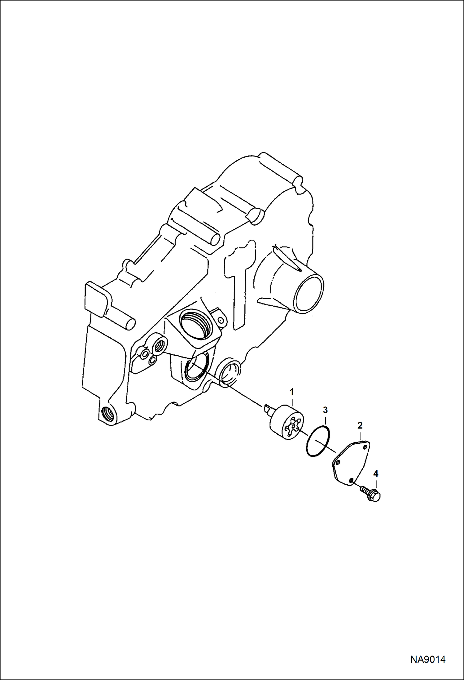 Схема запчастей Bobcat DOUBLE DRUM ROLLER - ENGINE (Oil Pump) POWER UNIT