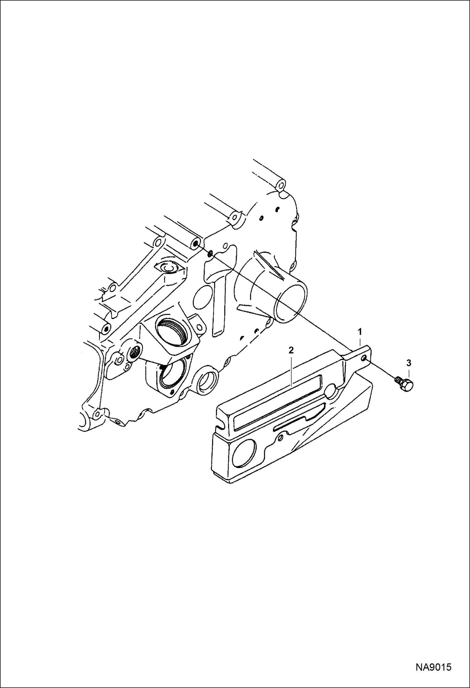 Схема запчастей Bobcat DOUBLE DRUM ROLLER - ENGINE (Side Cover) POWER UNIT