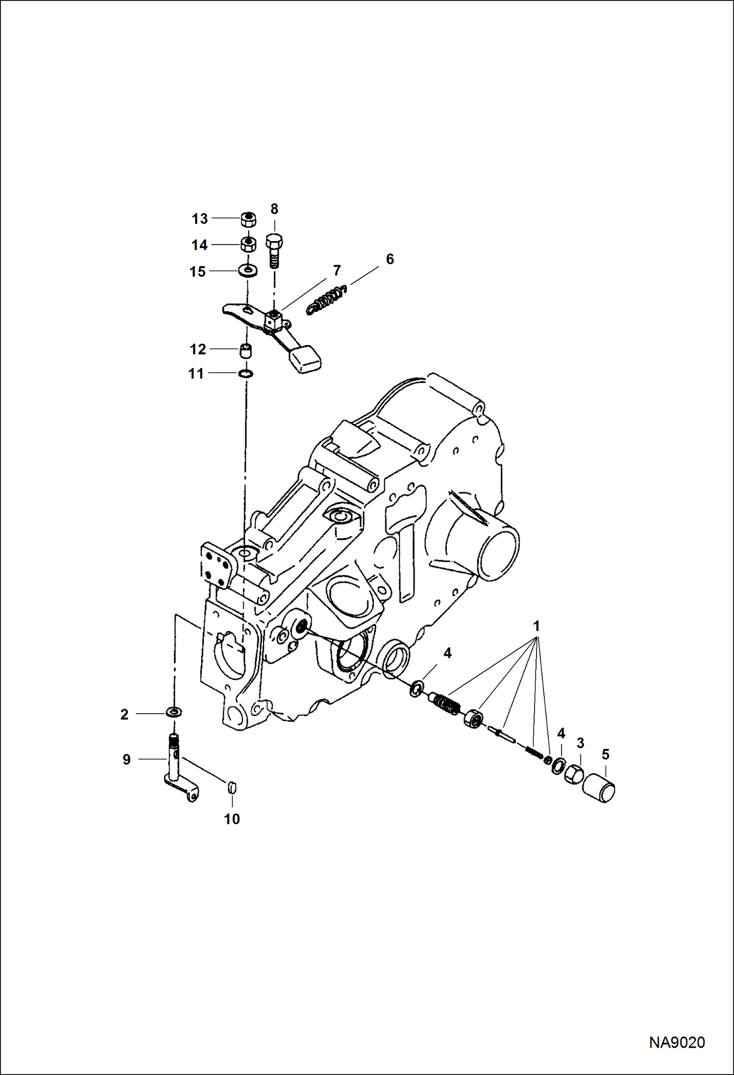 Схема запчастей Bobcat DOUBLE DRUM ROLLER - ENGINE (Fuel Assy) POWER UNIT