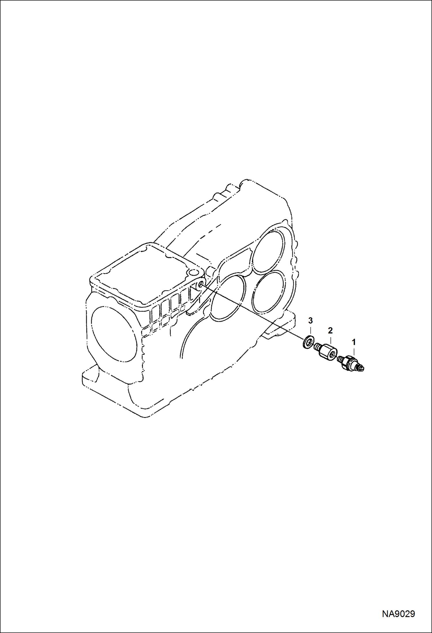 Схема запчастей Bobcat DOUBLE DRUM ROLLER - ENGINE (Oil Switch) POWER UNIT