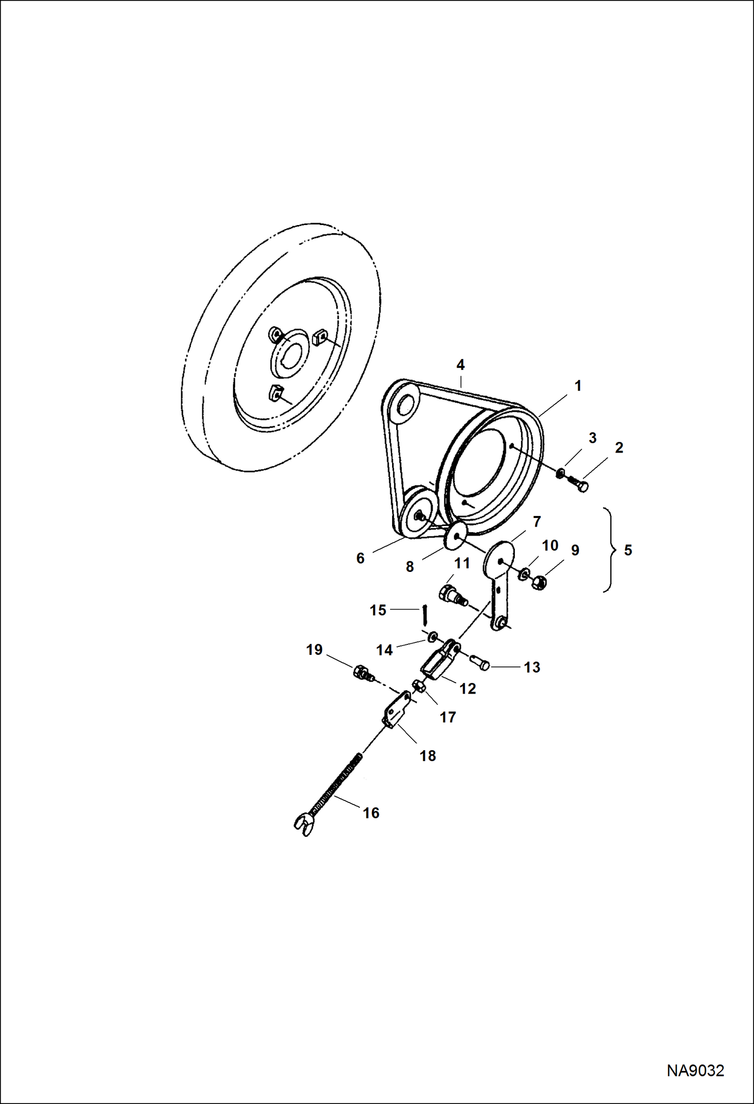 Схема запчастей Bobcat DOUBLE DRUM ROLLER - ENGINE (Pulley) POWER UNIT