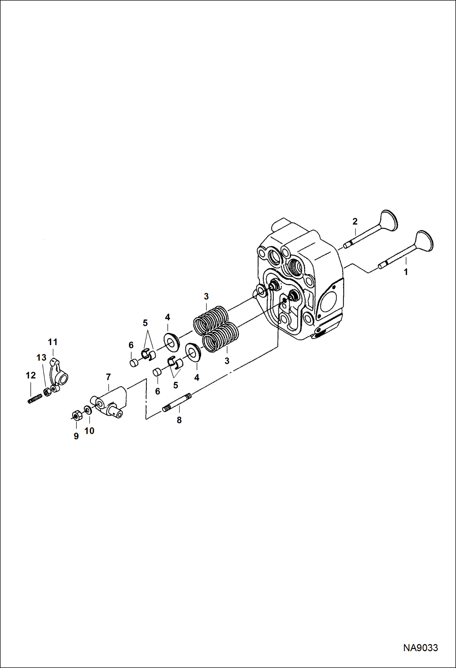 Схема запчастей Bobcat DOUBLE DRUM ROLLER - ENGINE (Valve) POWER UNIT