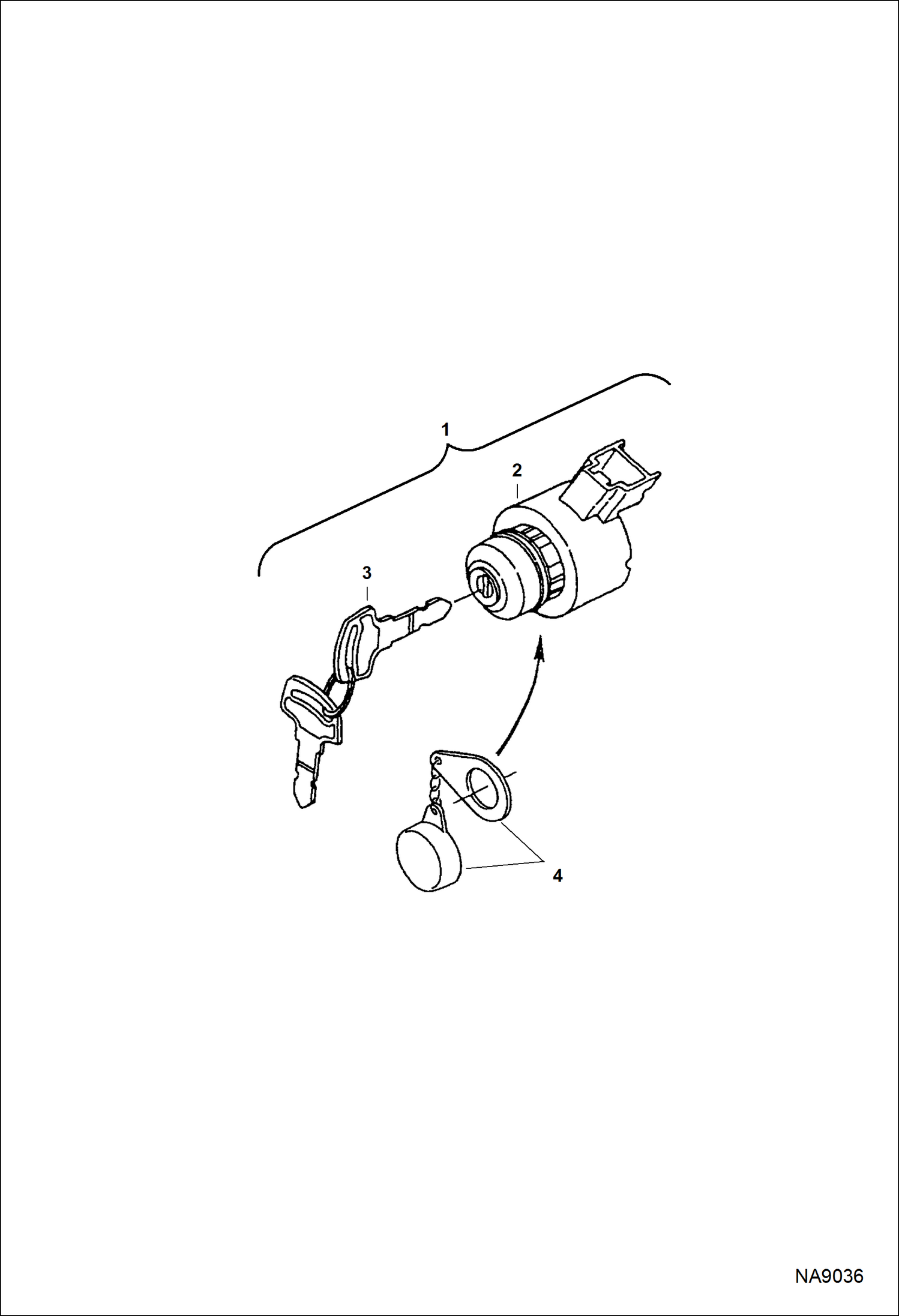 Схема запчастей Bobcat DOUBLE DRUM ROLLER - ENGINE (Ignition) POWER UNIT