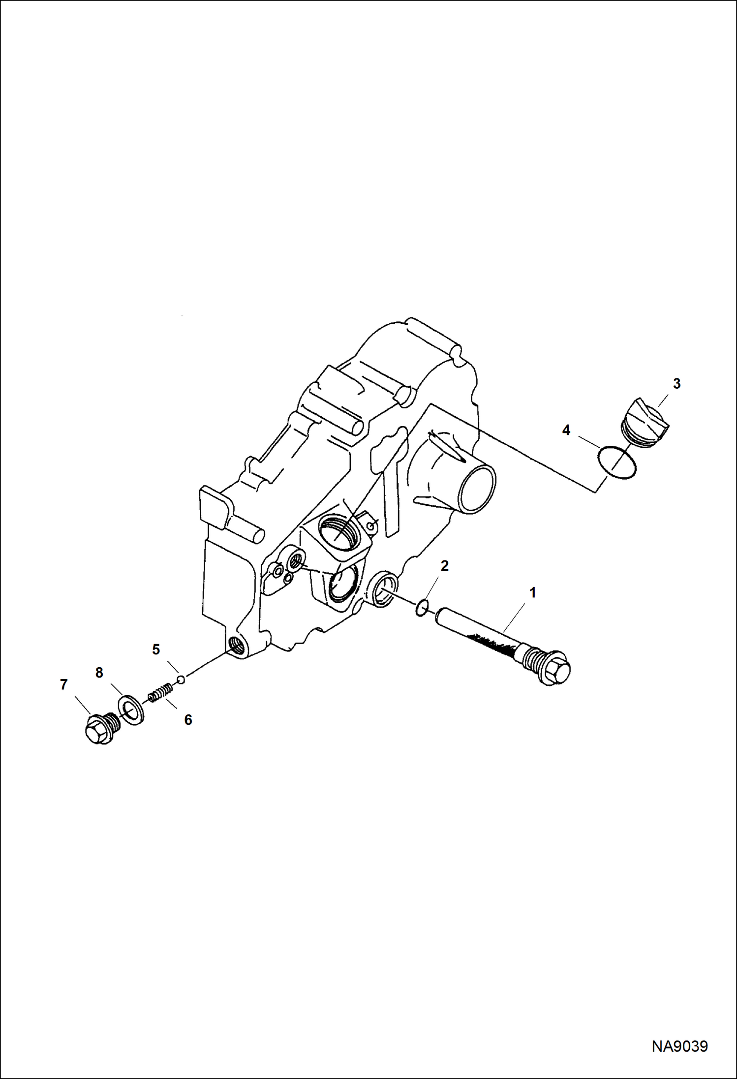 Схема запчастей Bobcat DOUBLE DRUM ROLLER - ENGINE (Oil Filter) POWER UNIT