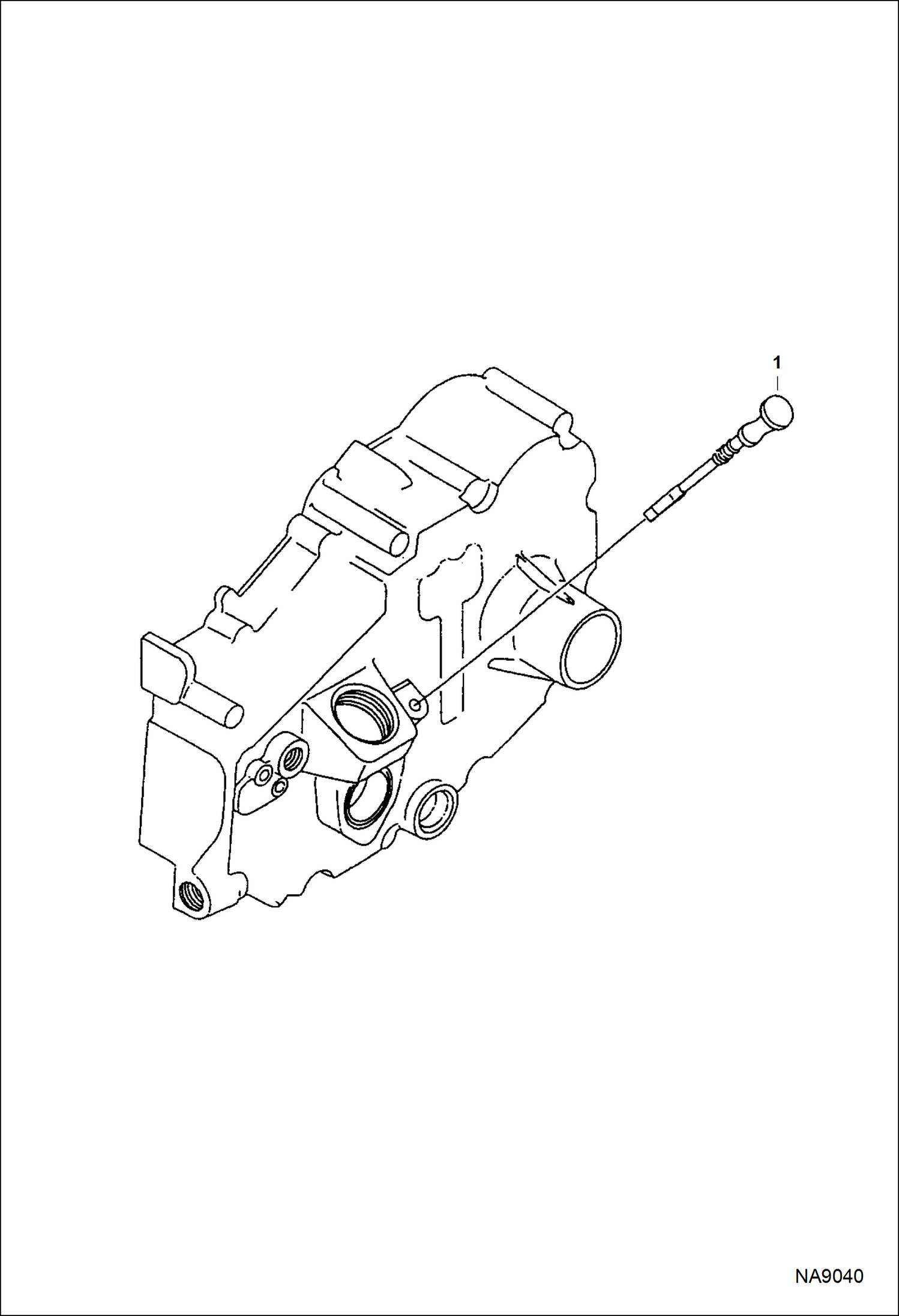 Схема запчастей Bobcat DOUBLE DRUM ROLLER - ENGINE (Oil Dipstick) POWER UNIT