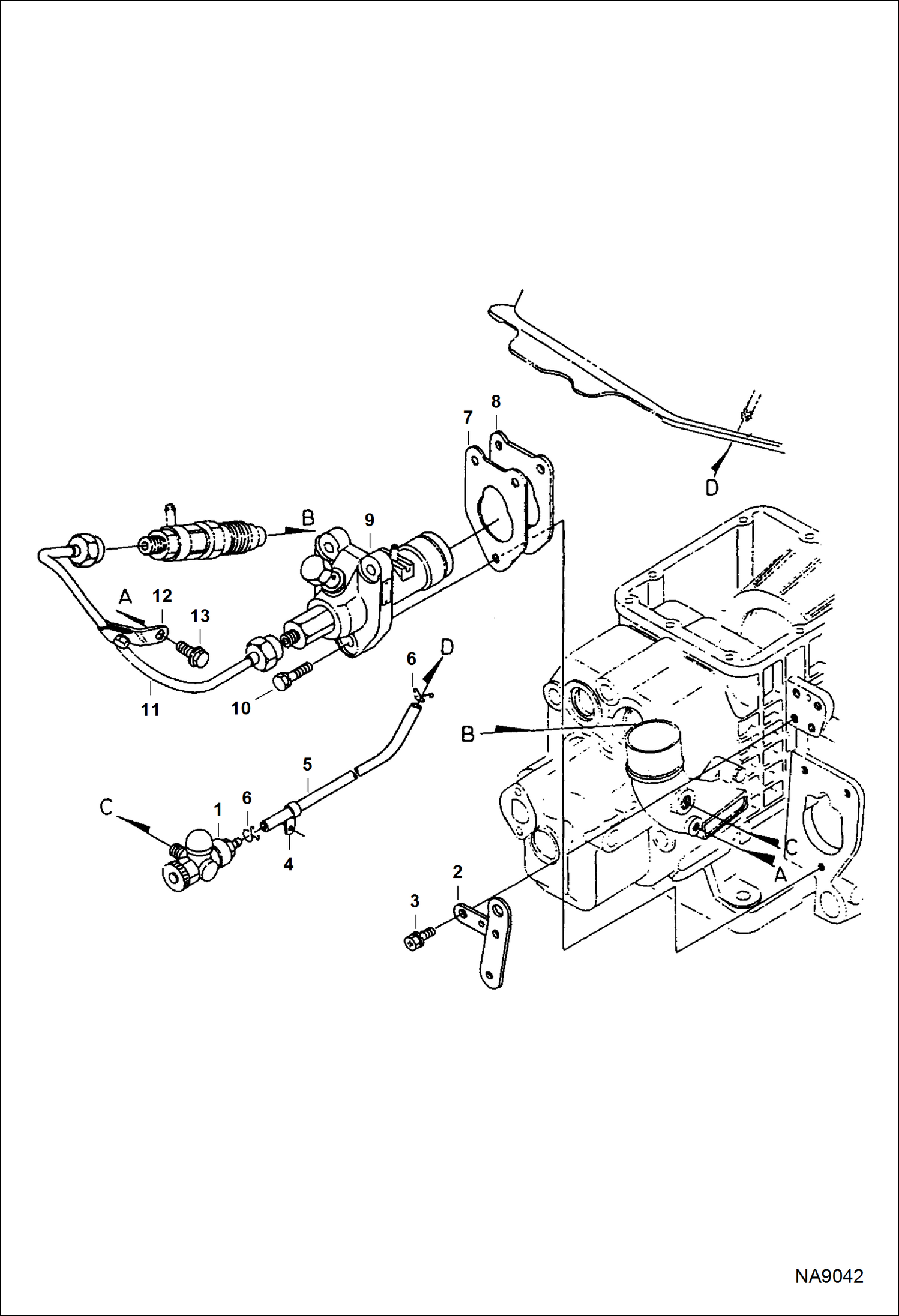 Схема запчастей Bobcat DOUBLE DRUM ROLLER - ENGINE (Fuel Injection Pump) POWER UNIT