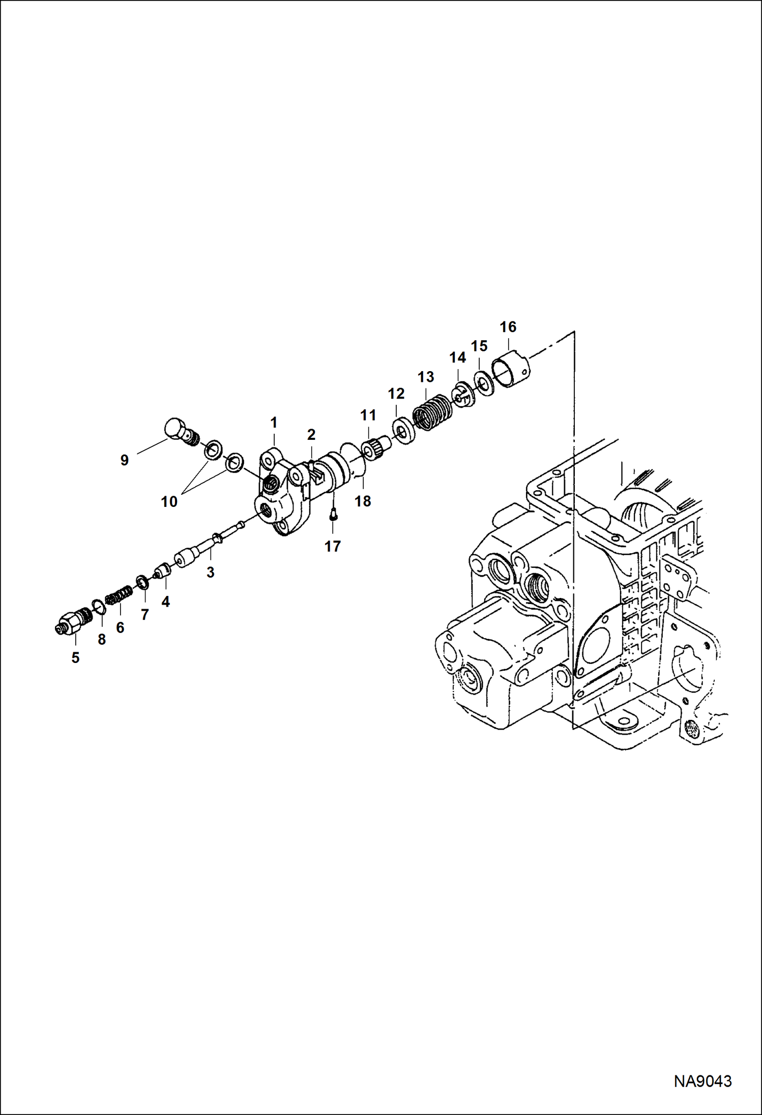 Схема запчастей Bobcat DOUBLE DRUM ROLLER - ENGINE (Injection Pump) POWER UNIT