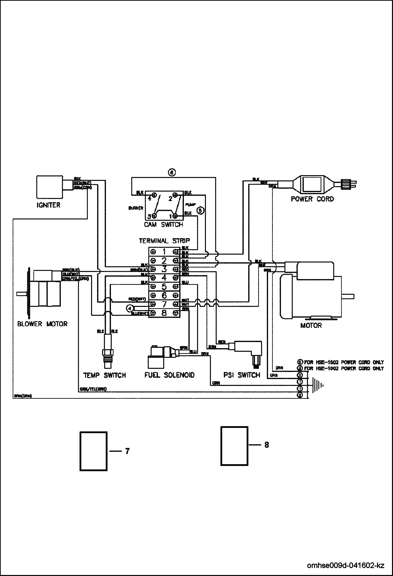 Схема запчастей Bobcat PRESSURE WASHER - WIRE DIAGRAM EQUIPMENT