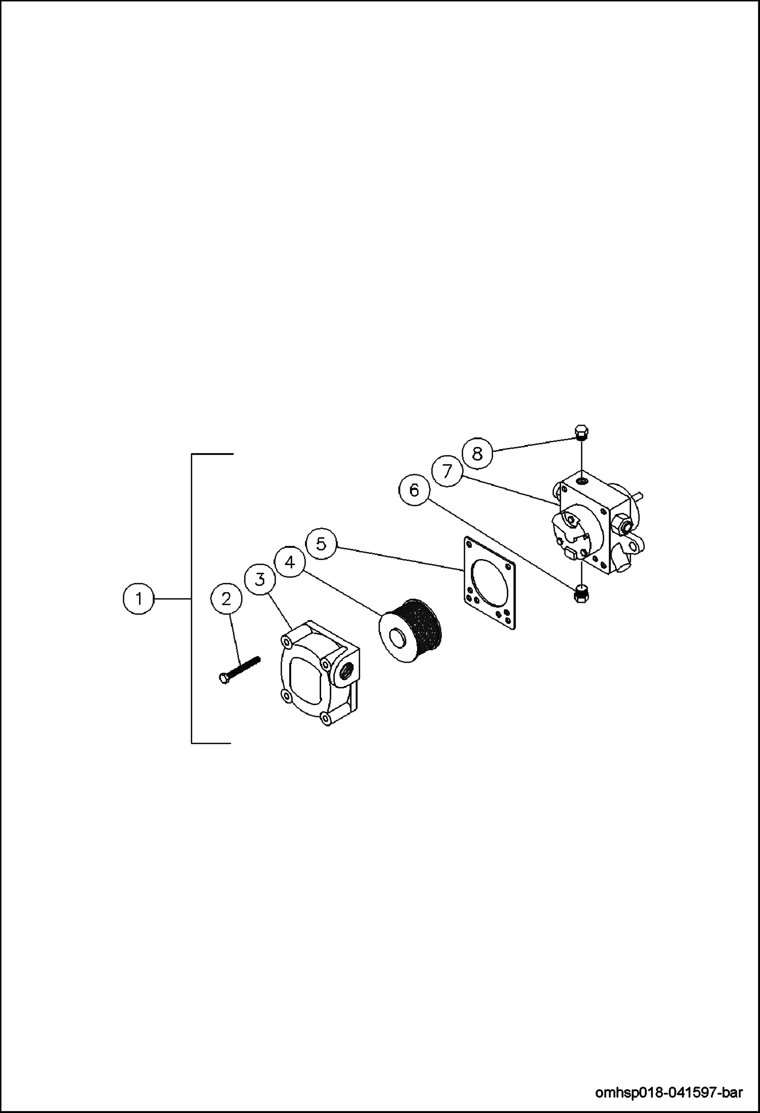 Схема запчастей Bobcat PRESSURE WASHER - FUEL PUMP EQUIPMENT