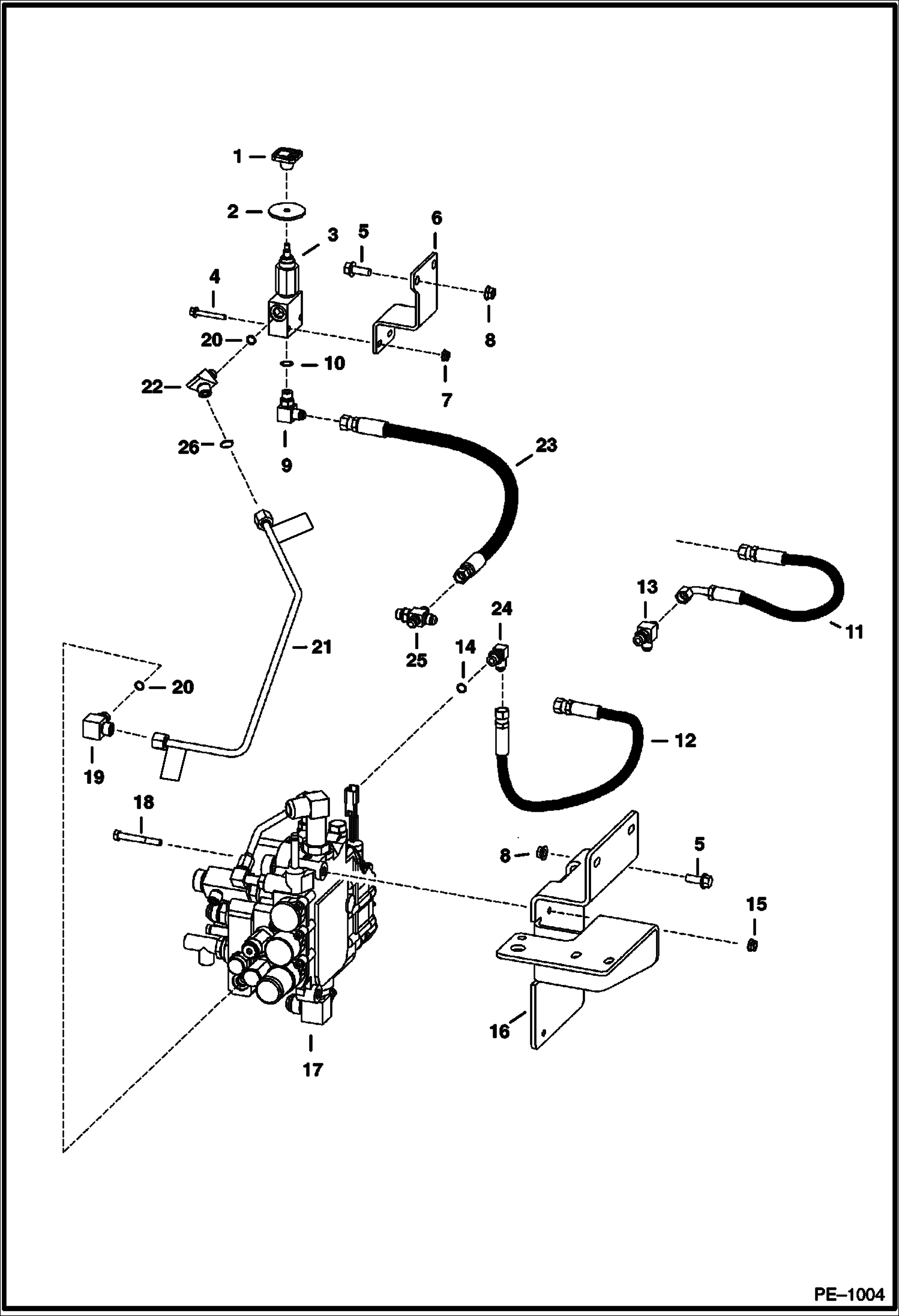 Схема запчастей Bobcat 900s - MANUAL LIFT RELEASE SYSTEM HYDRAULIC SYSTEM