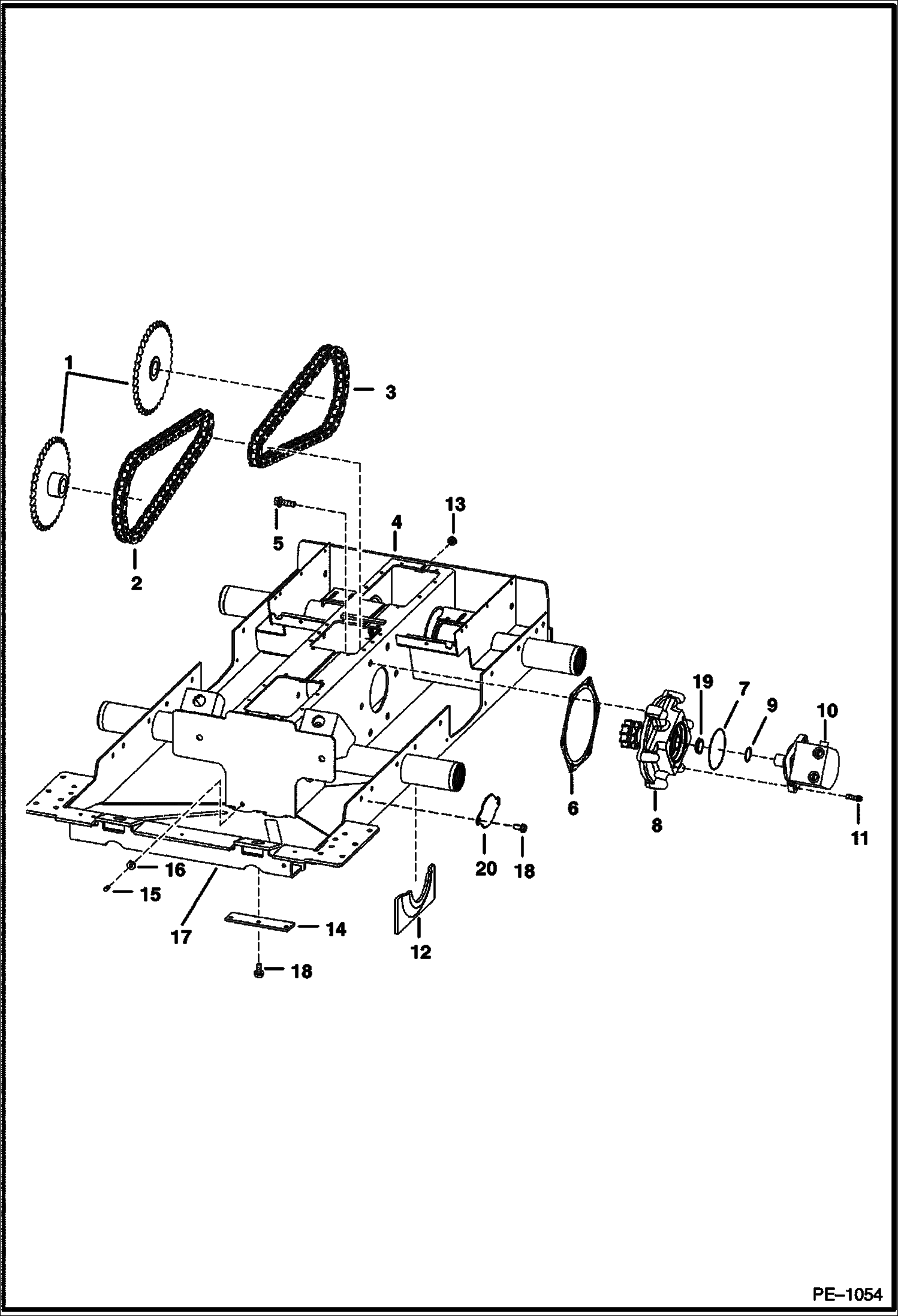 Схема запчастей Bobcat 700s - DRIVE TRAIN DRIVE TRAIN