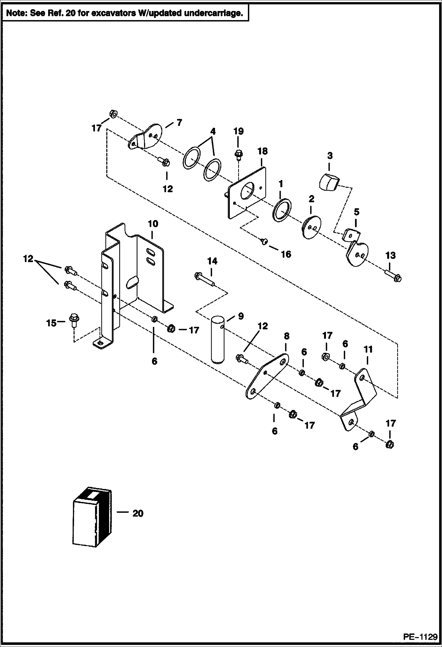 Схема запчастей Bobcat 329 - UPPERSTRUCTURE LOCK (Console Mounted) (S/N A2PG11093 & Below) MAIN FRAME