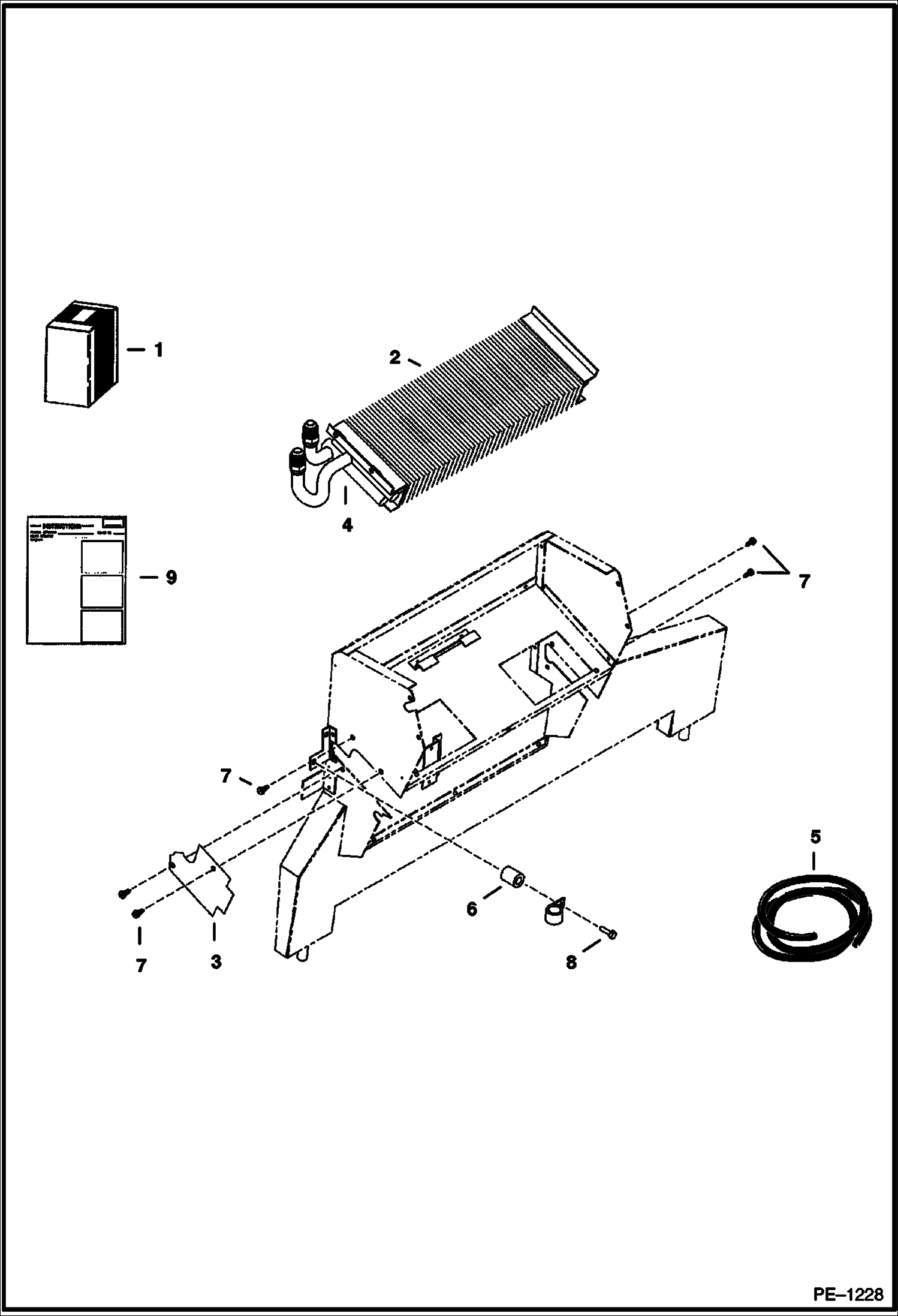 Схема запчастей Bobcat S-Series - HEATER (Heater Coil Kit) ACCESSORIES & OPTIONS